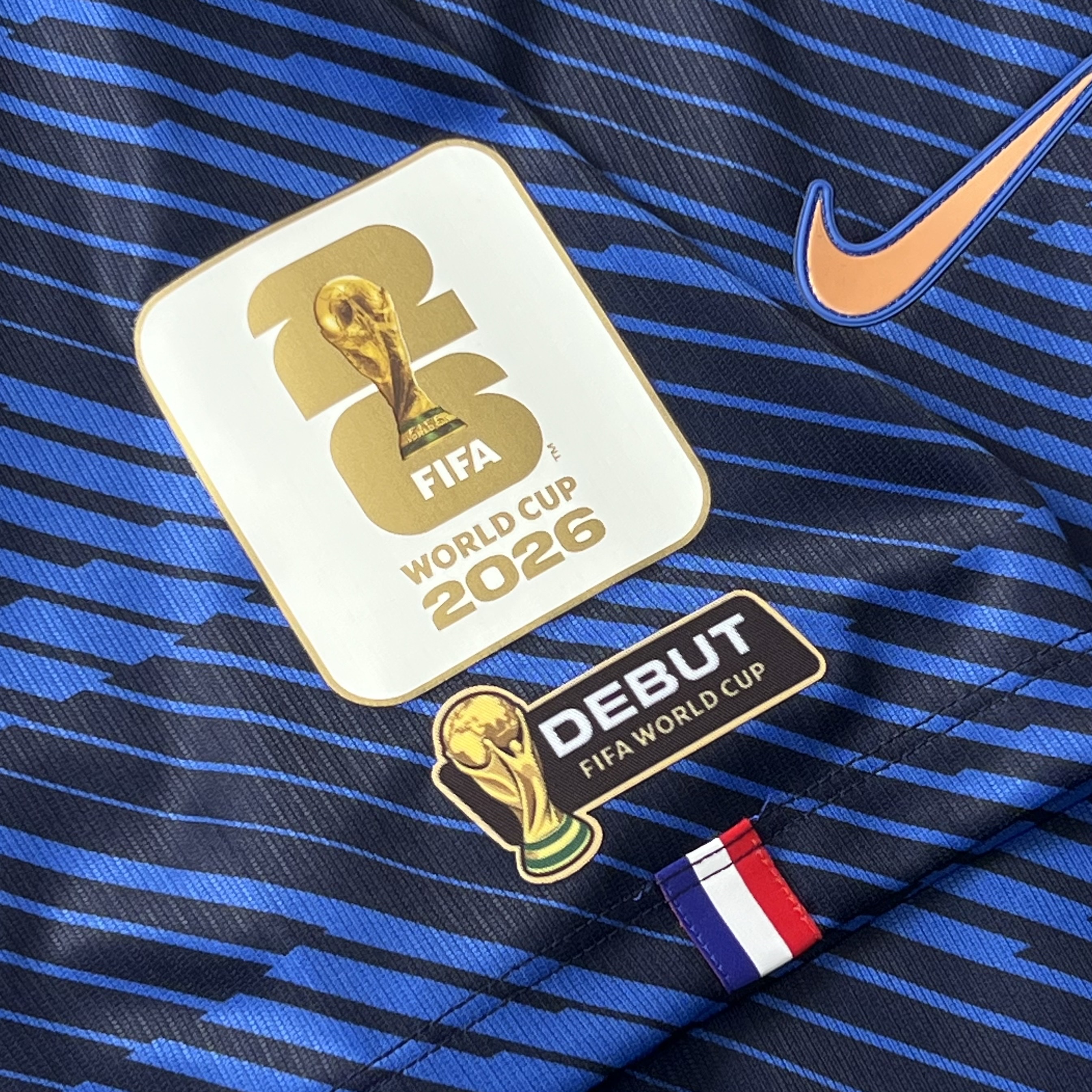 Nike France National Team 2026 Stadium Home Dri-Fit Soccer Jersey Game Royal Blackened Blue (IB5300-480) (Non Marking Ver.) 착용 스타일 - 2