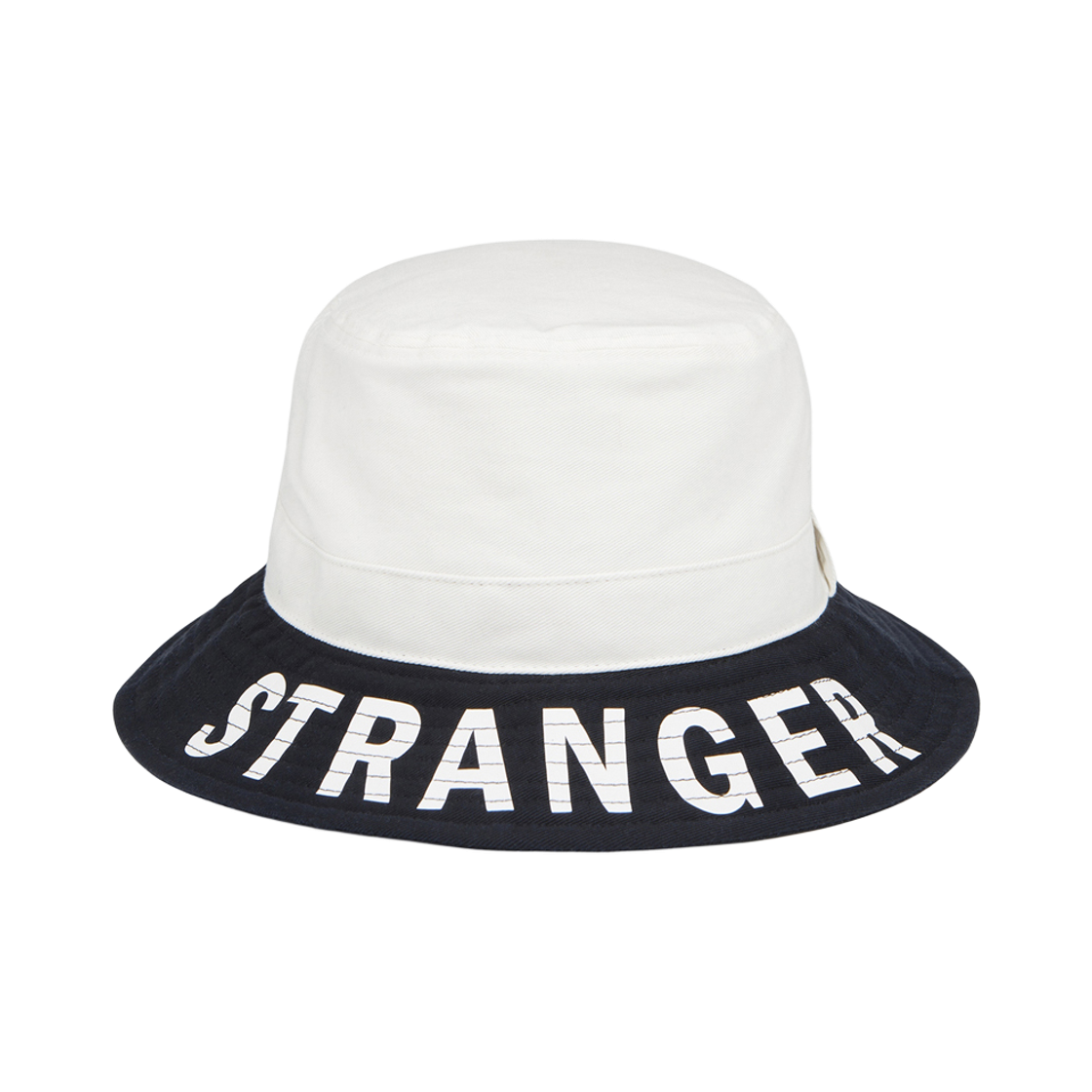 0026SAHM002 Stranger Relaxed Fit Panelled Bucket Hat White/Navy