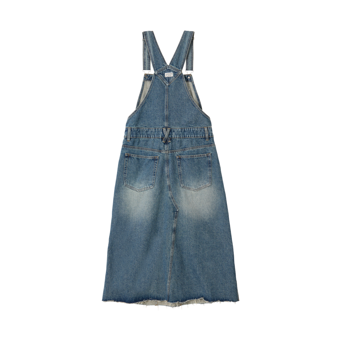 언노운플라넷 오버롤 데님 롱스커트 샌드 블루(UNKNOWN PLANET Oversized denim long skirt sand blue) - 2