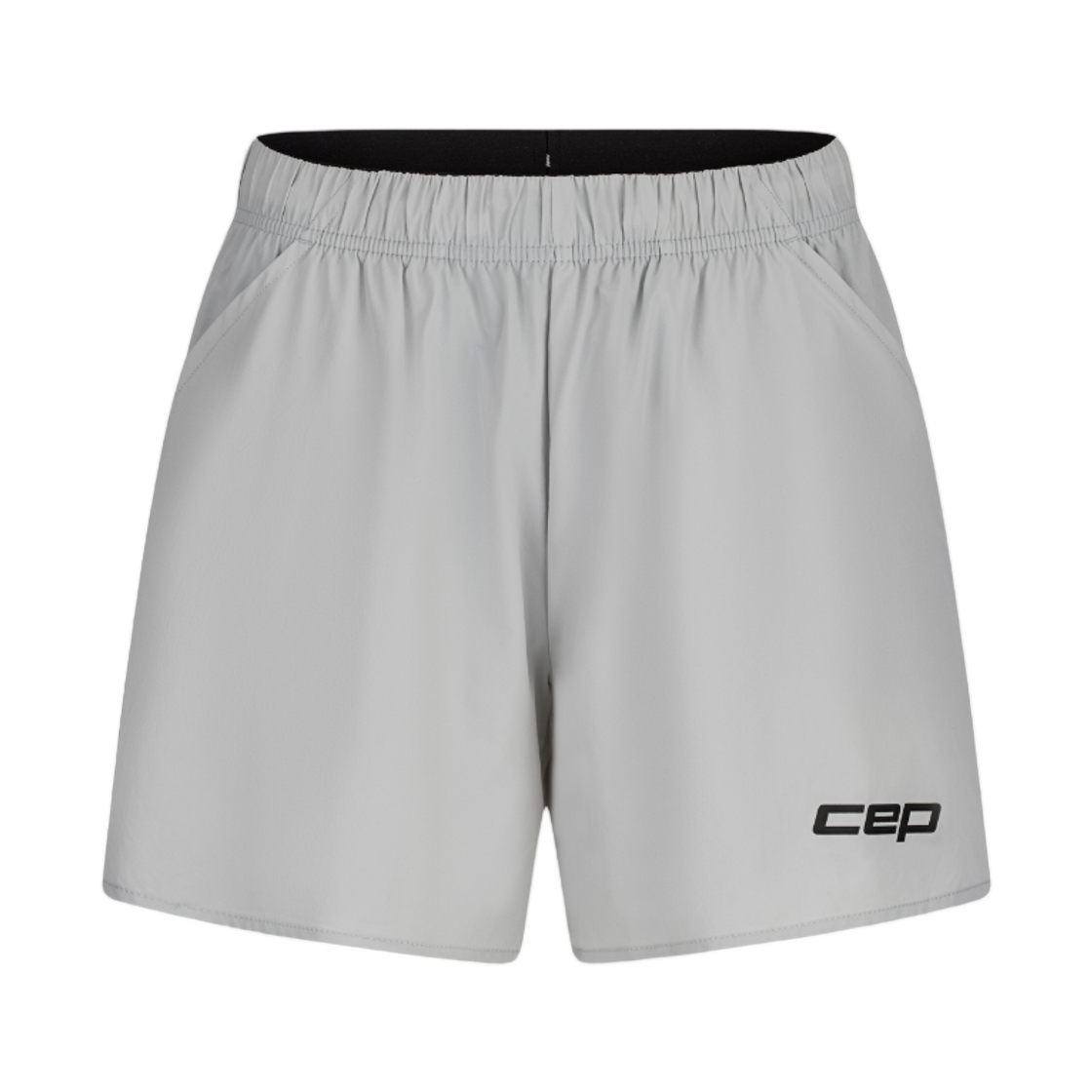 (W) CEP 코어 런 쇼츠 루즈 핏 라이트 그레이((W) CEP Core Run Shorts Loose Fit Light Grey)