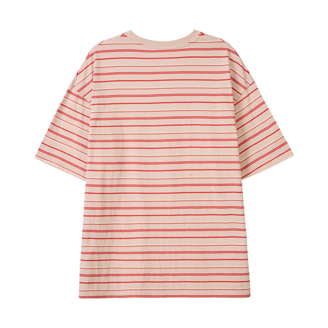 언노운플라넷 루즈 스트라이프 하프 슬리브 피치핑크(UNKNOWN PLANET Loose Stripe Half Sleeve Peach Pink) - 2