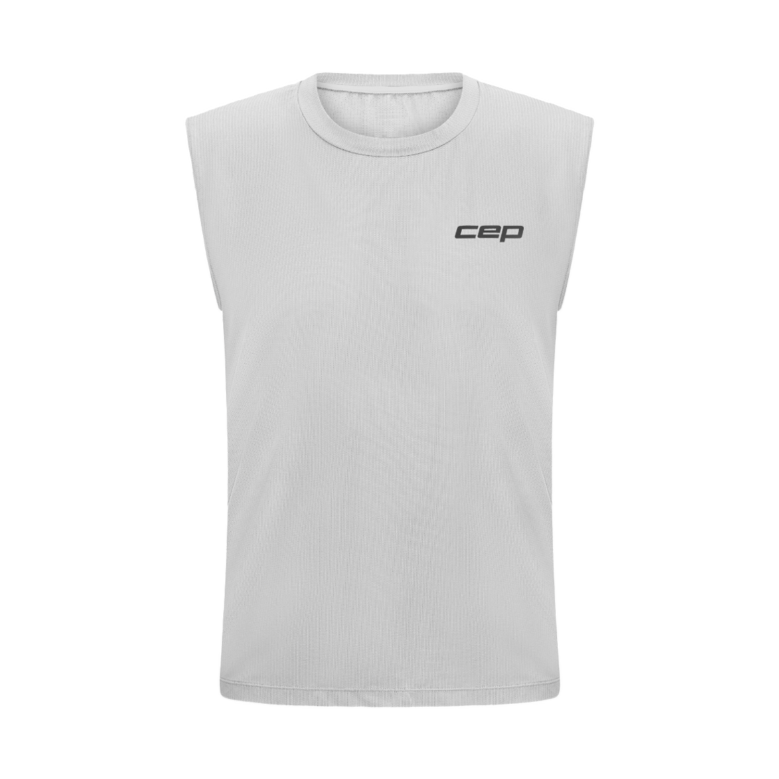 CEP 코어 런 셔츠 슬리브리스 라이트 그레이(CEP Core Run Shirt Sleeveless Light Grey)