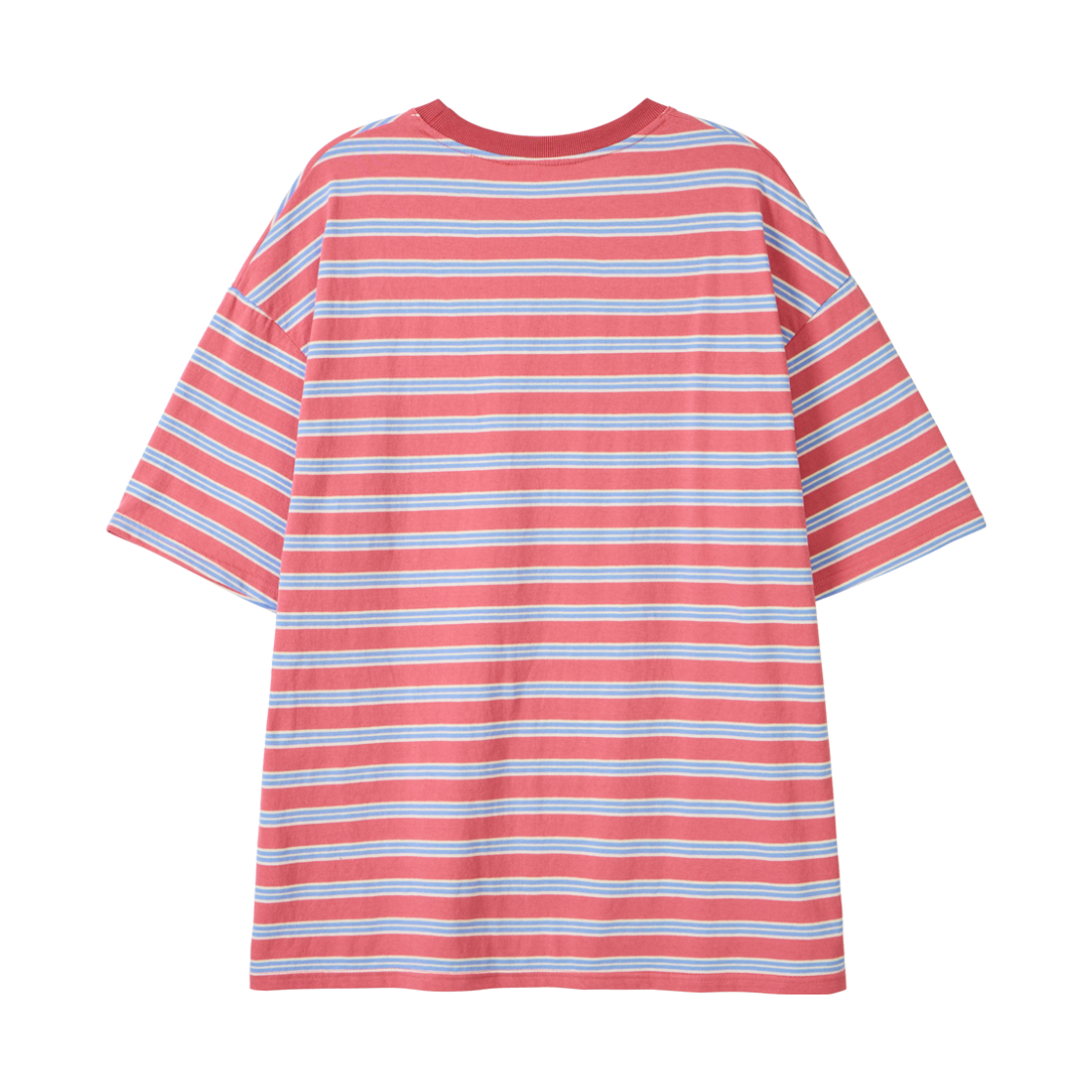 언노운플라넷 루즈 스트라이프 하프 슬리브 핑크(UNKNOWN PLANET Loose Stripe Half Sleeve Pink) - 2