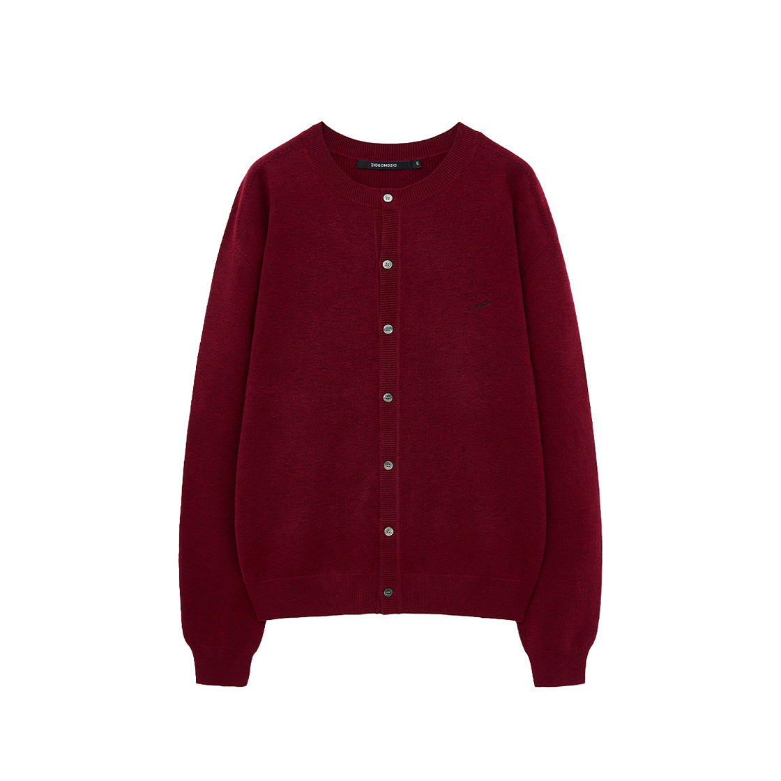 지오송지오 홀가먼트 카라리스 가디건 멜란지레드 ZI6KT796MR(ZIOSONGZIO Wholegarment Collarless Cardigan Melange Red) - 1