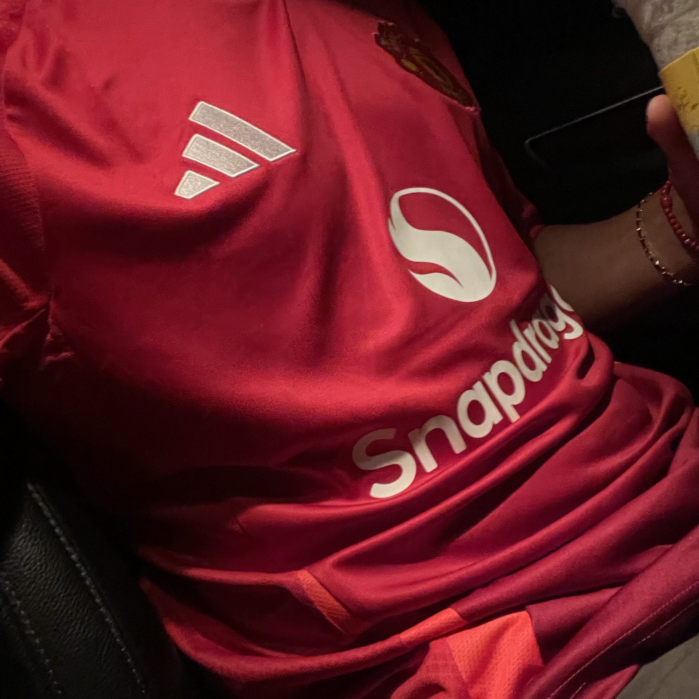 Adidas Manchester United 2024/25 Home Jersey Manchester United FC Red - KR Sizing (Non Marking Ver.) 착용 스타일