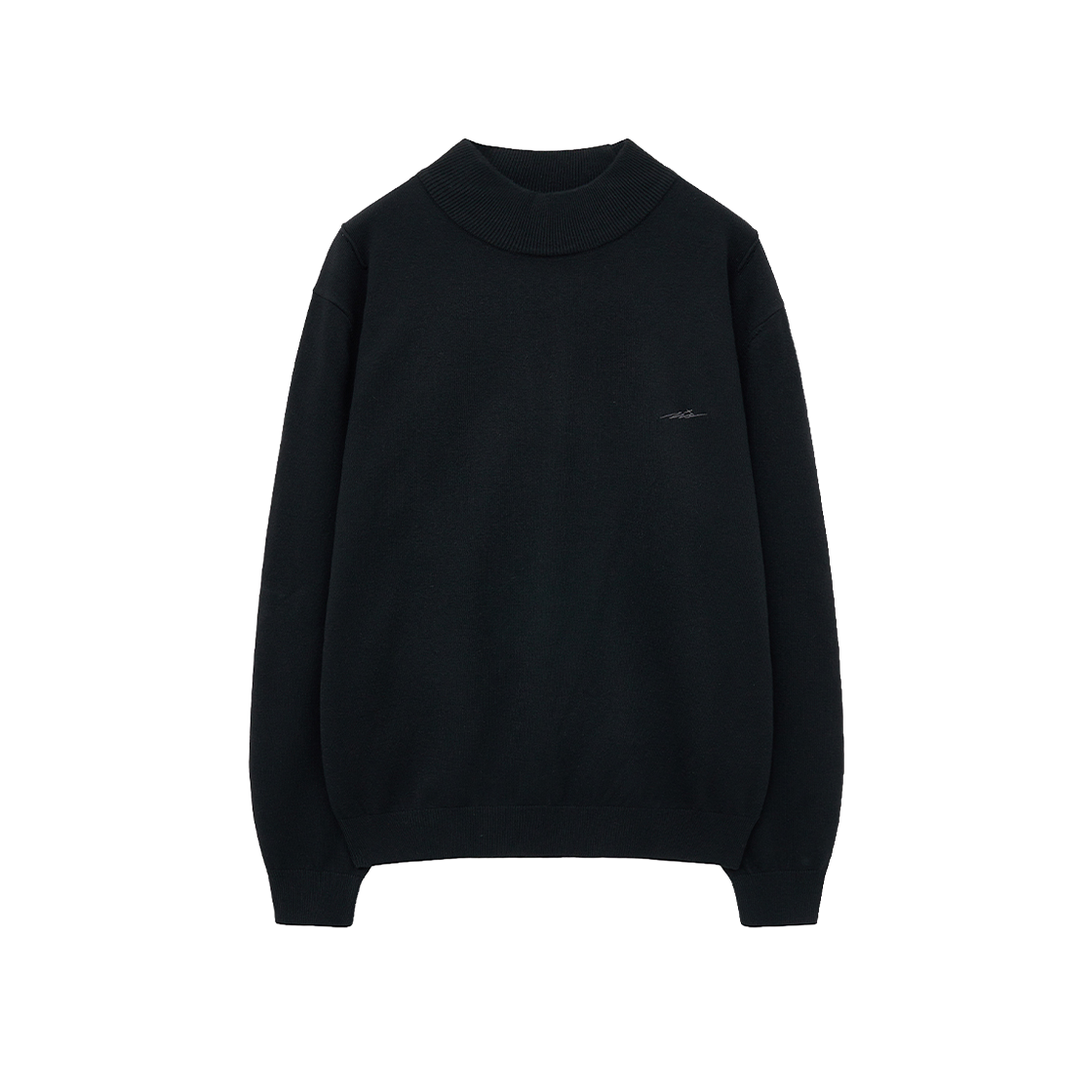 지오송지오 모크넥 니트 블랙 ZI6KT781BK(ZIOSONGZIO Mock Neck Knit Black)