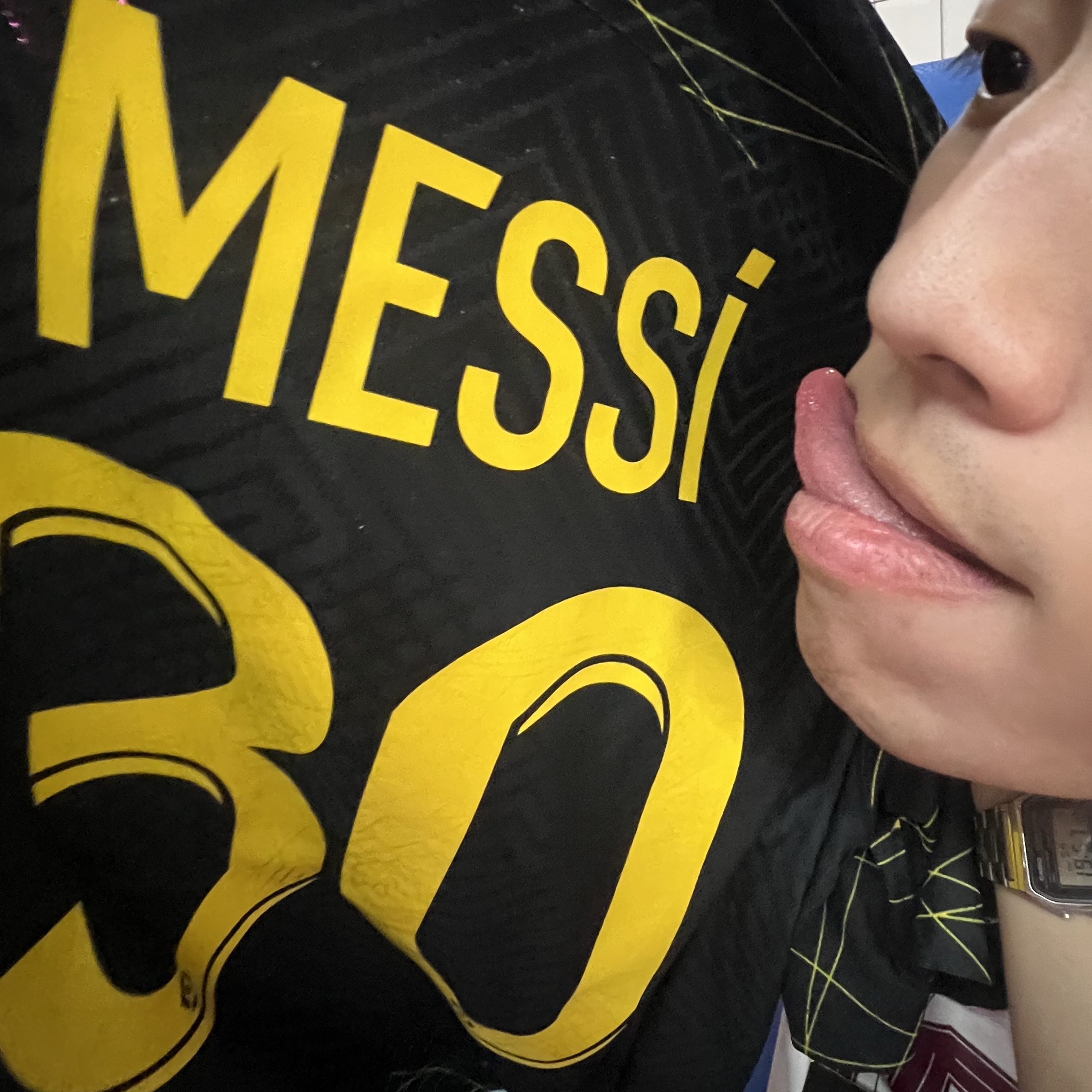 Jordan x Paris Saint-Germain 2023/24 Dri-Fit Stadium 4th Jersey Black Tour Yellow (Non Marking Ver.) 착용 스타일 - 2
