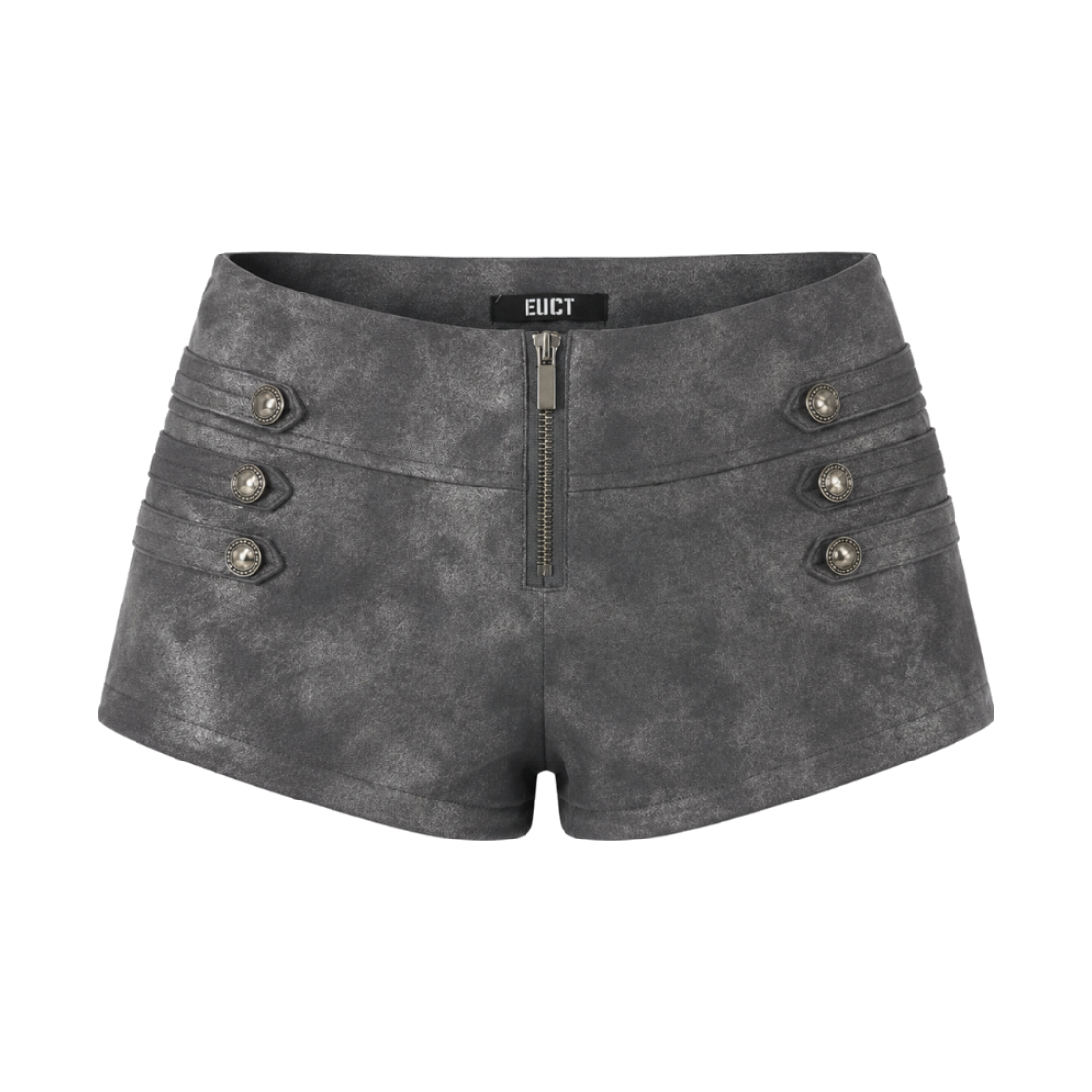 EU26SSPT16 EUCT Napoleon Leather Shorts - Grey