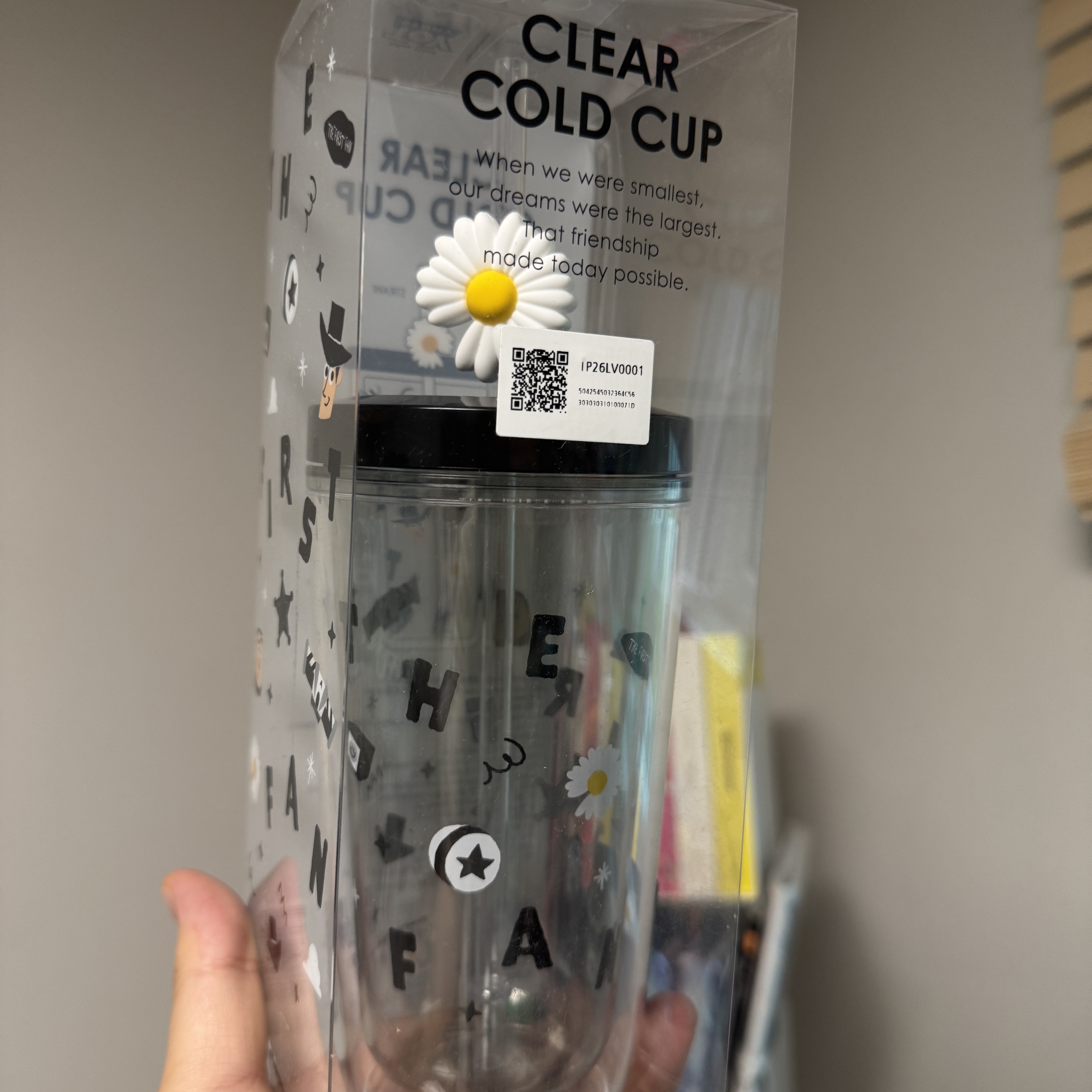 Peaceminusone x Toy Story The First Fan Clear Cold Cup 착용 스타일