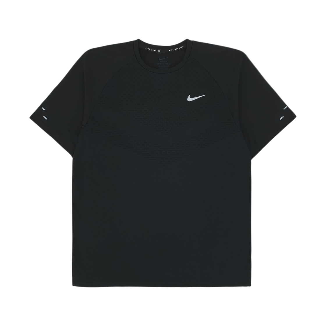 나이키 스트라이드 드라이핏 ADV 숏슬리브 러닝 탑 블랙 - 아시아(Nike Stride Dri-Fit ADV Short Sleeve Running Top Black - Asia)