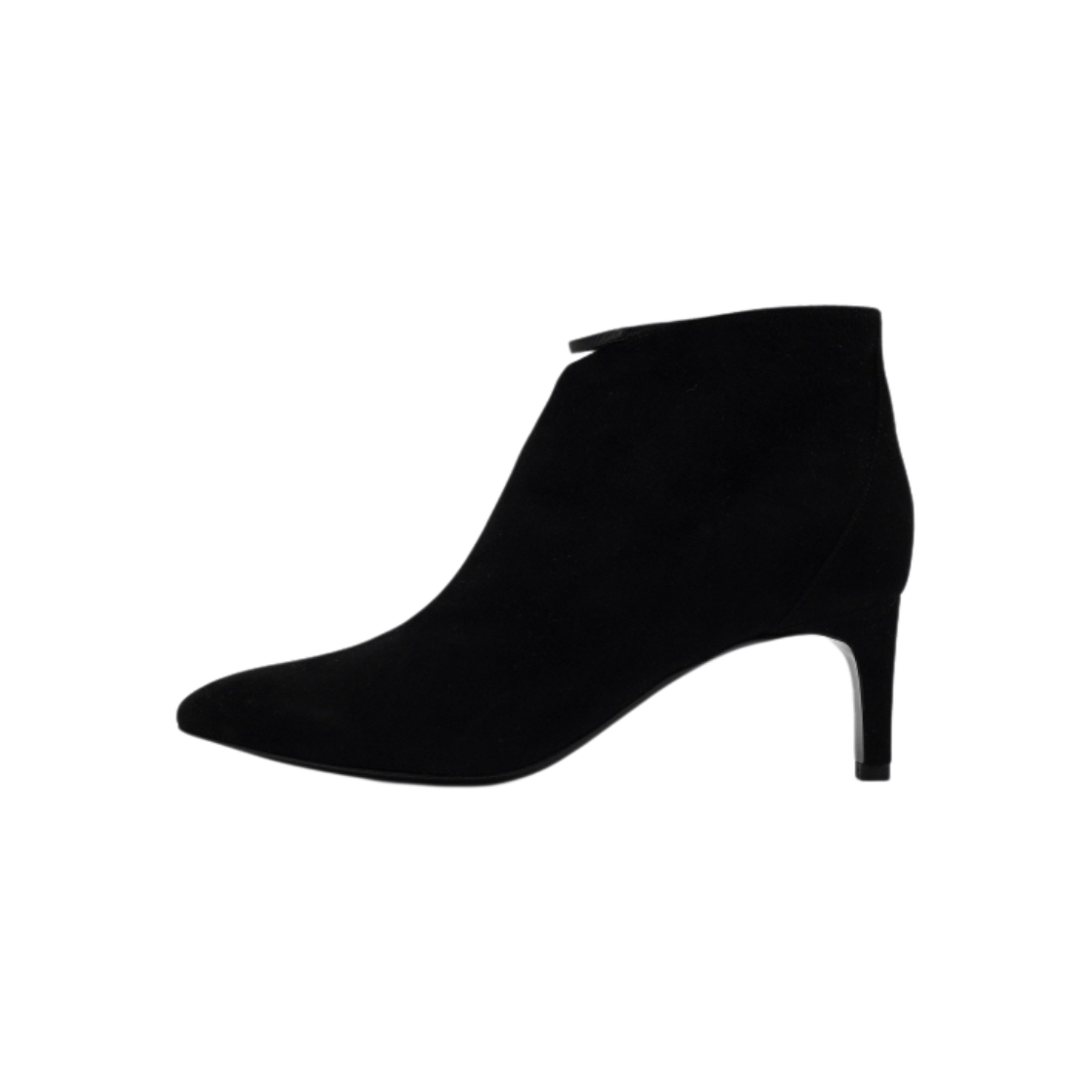 ITA2HBT9DQ9V Hermes Black Suede Leather Zip-Up Ankle Boots