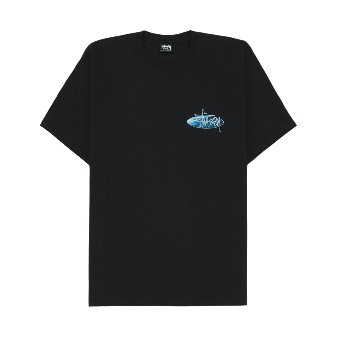 스투시 웨이브 오발 티셔츠 블랙(Stussy Wave Oval T-Shirt Black) - 2