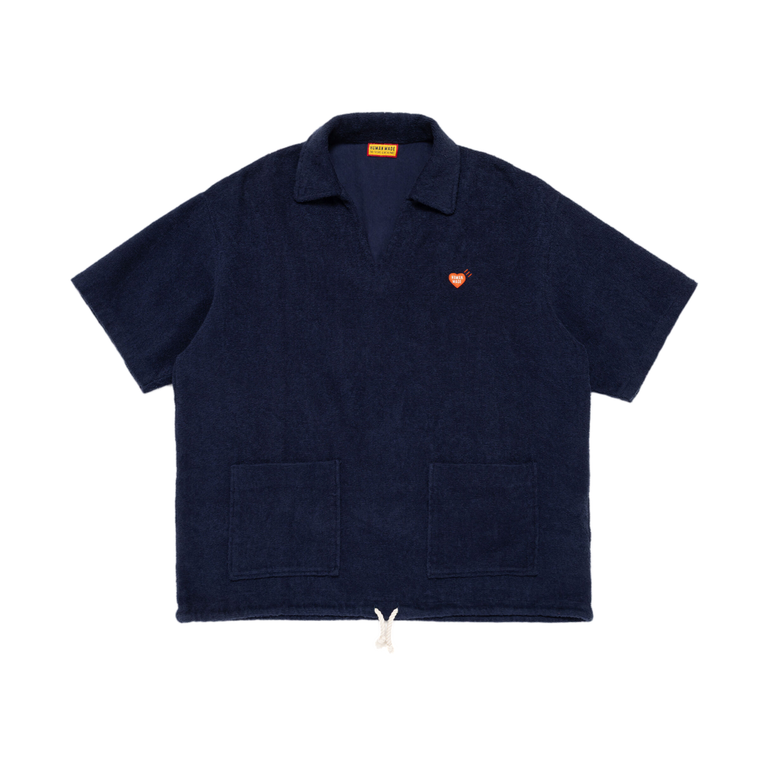 HM31SH015 Human Made Pile Pullover Shirt Navy