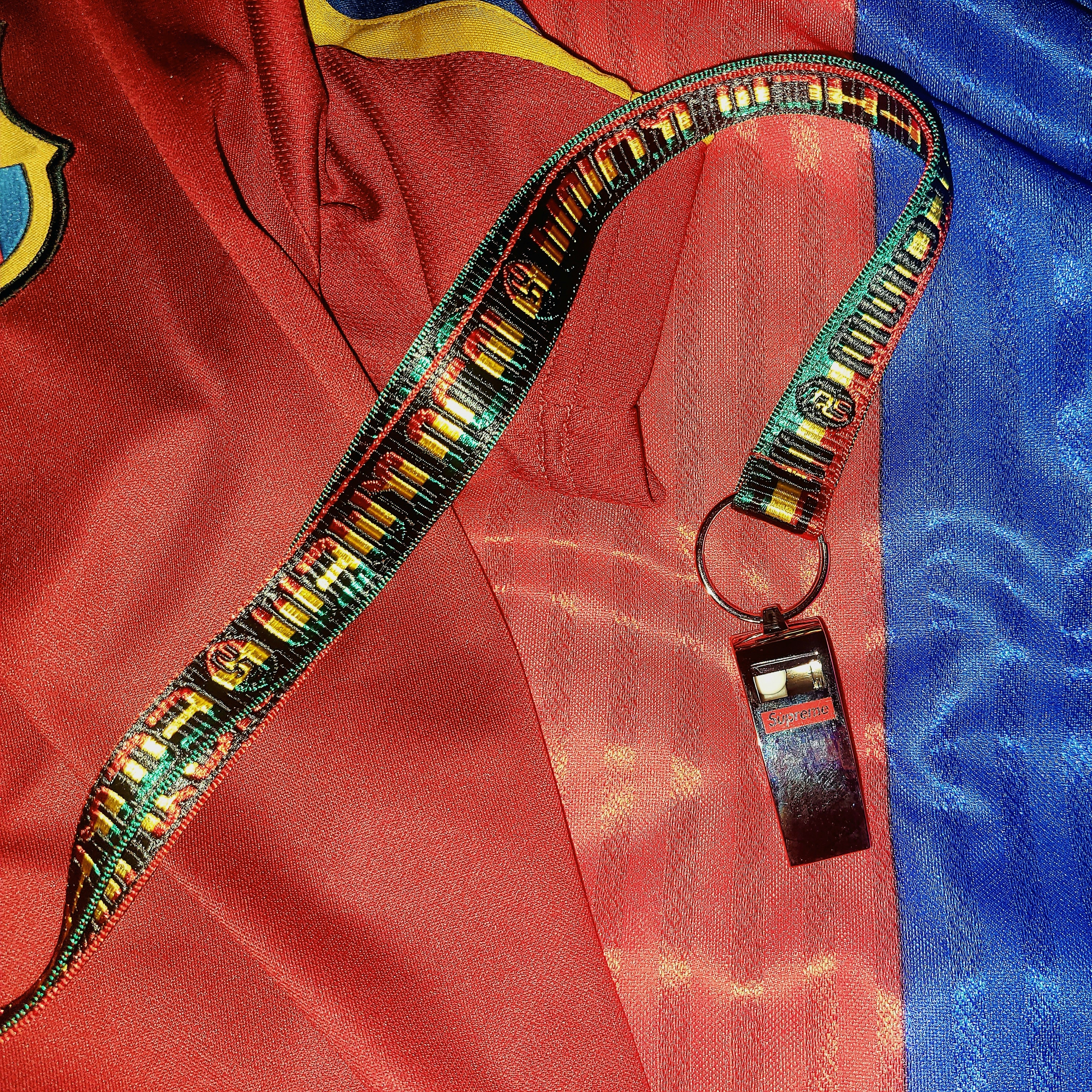 Supreme x Martine Rose Lanyard with Whistle Multicolor - 24FW 착용 스타일 - 2