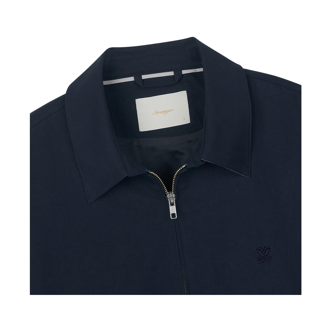 스트레인저 레귤러 핏 심볼 코튼 해링턴 자켓 네이비(Stranger Regular Fit Symbol Cotton Harrington Jacket Navy) - 3