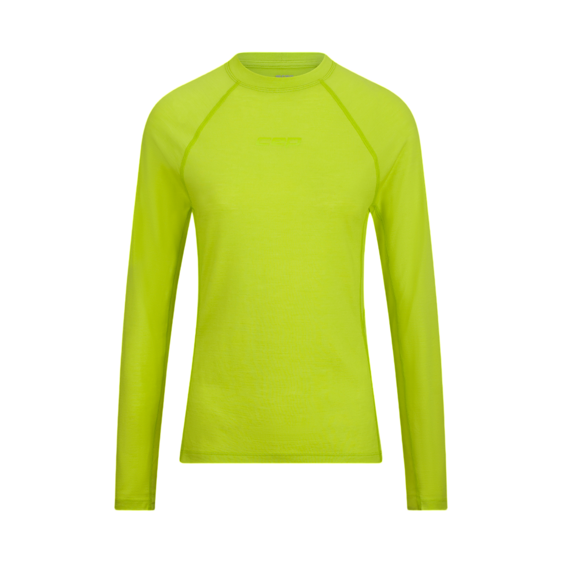 (W) CEP 코어 런 메리노 베이스 레이어 셔츠 롱슬리브 라임((W) CEP Core Run Merino Base Layer Shirt Long Sleeve Lime)