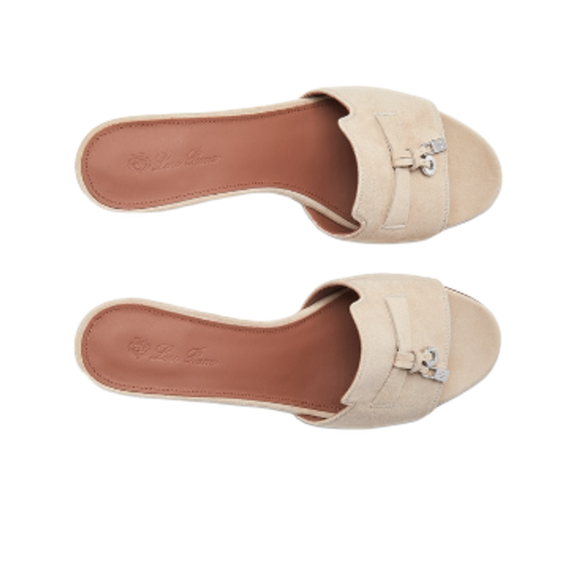 (W) 로로 피아나 스웨이드 고트스킨 썸머 참스 샌들 컬러 로 캐시미어((W) Loro Piana Suede Goatskin Summer Charms Sandals Colour Raw Cashmere) - 2