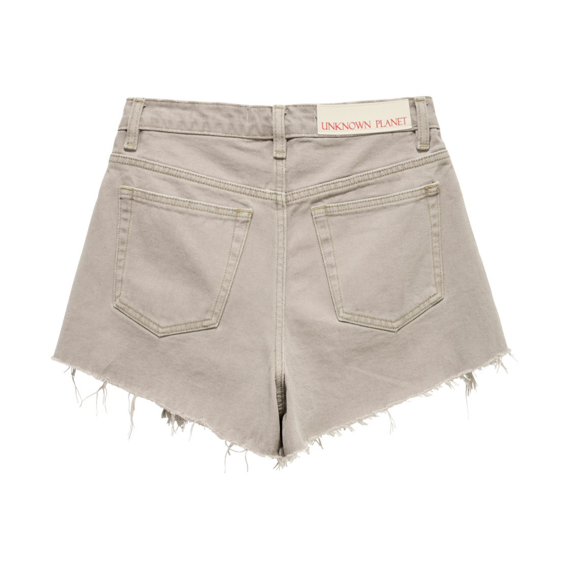 언노운플라넷 빈티지 데미지 컷오프 쇼츠 그레이(UNKNOWN PLANET Vintage distressed cutoff shorts gray) - 2