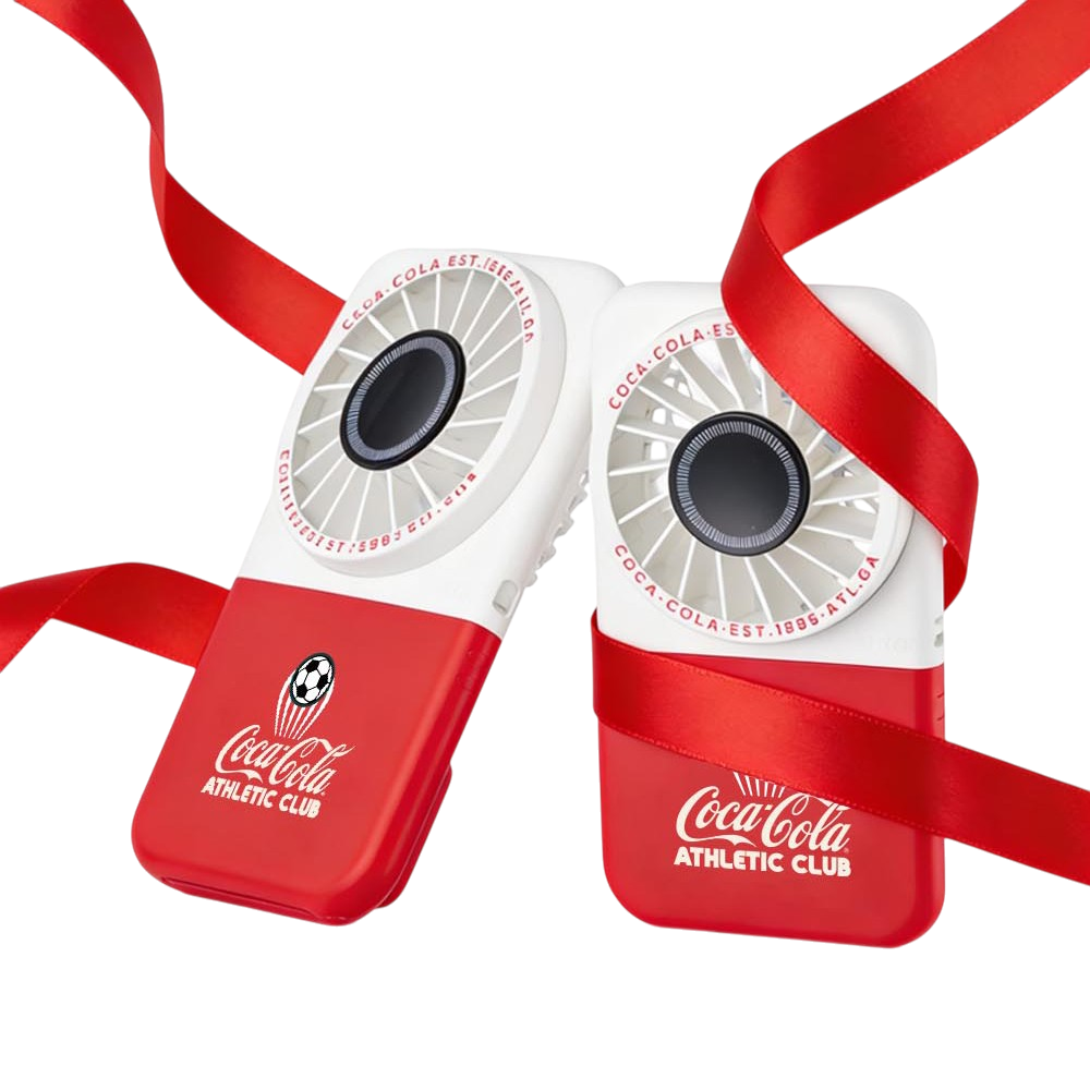 코카콜라 시그니처 접이식 휴대용 핸디 선풍기 CO-WFS05R(Coca-Cola Signature Foldable Portable Handheld Fan (CO-WFS05R))