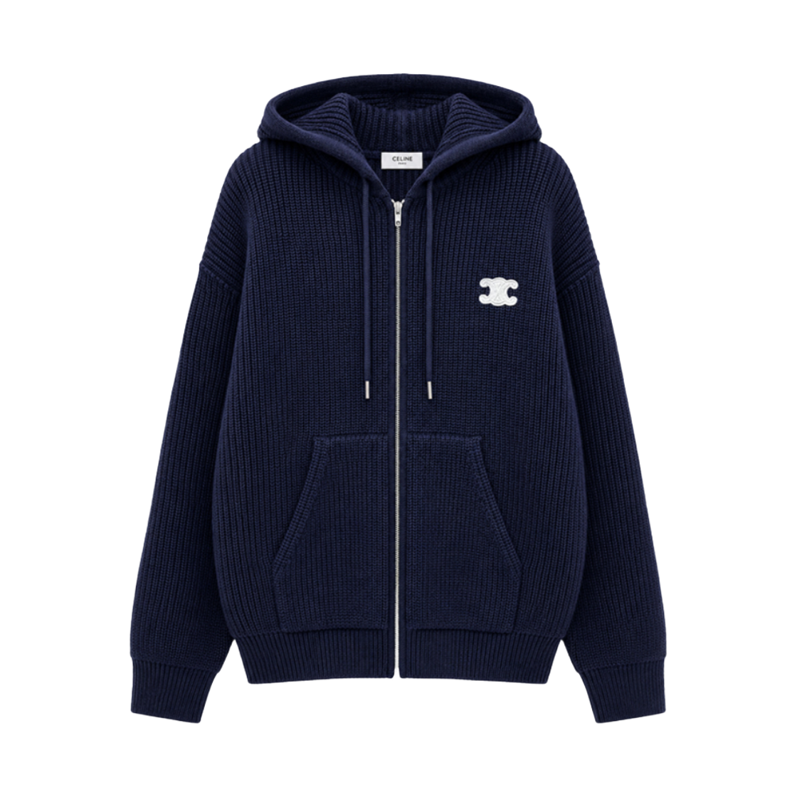 셀린느 라나 콘 카푸치오 가디건 네이비(Celine Lana Con Cappuccio Cardigan Navy)