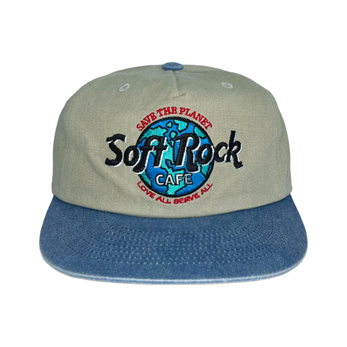 마스컴퍼니 소프트락 캡 워시드 그레이/블루(Mascompany Soft Rock Cap Washed Gray/Blue)