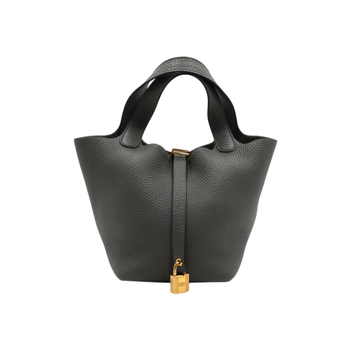 IT4K4QPD8W3M Hermes Picotin 18 Clemence Leather Tote Gold Lock