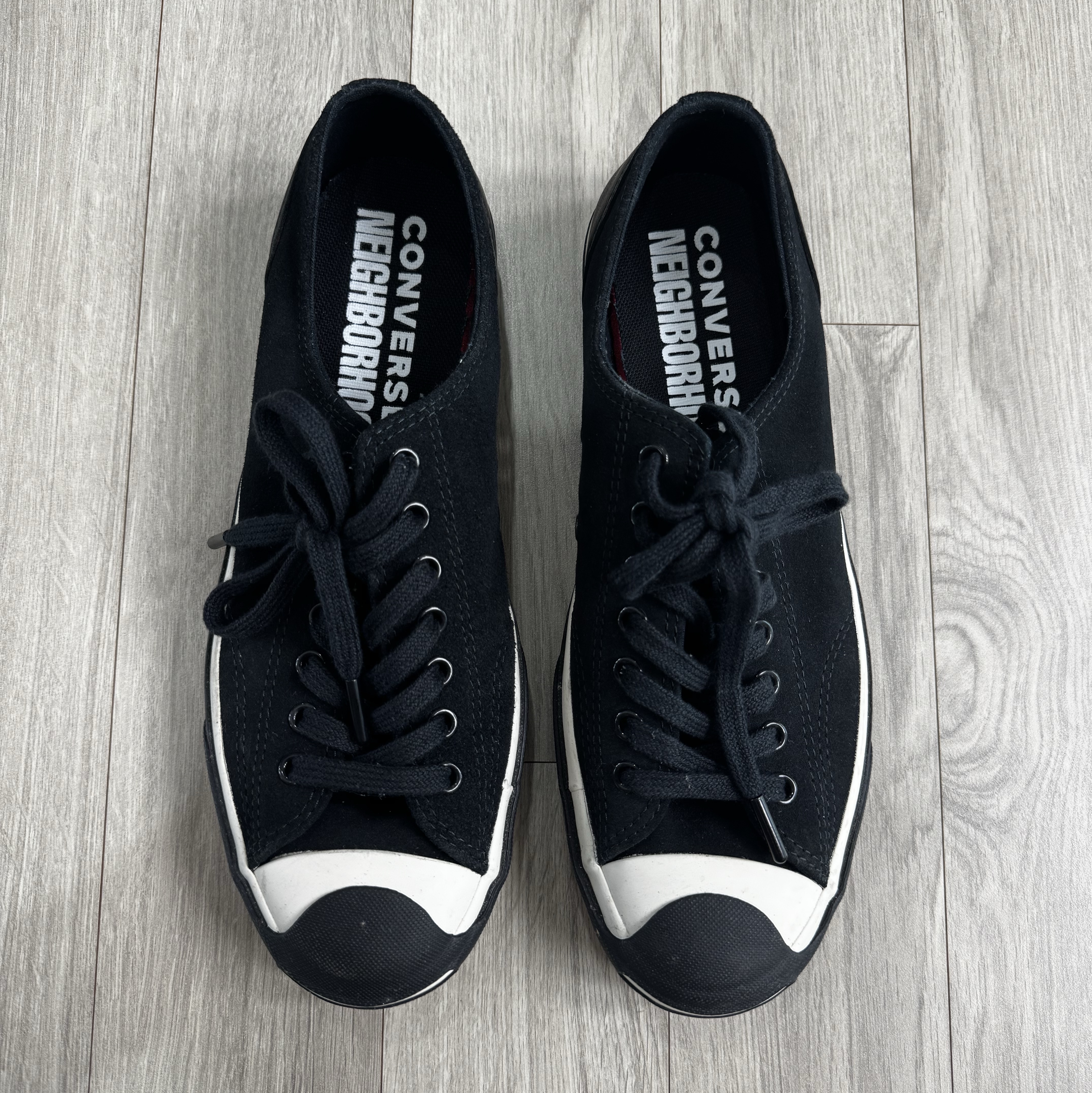 Converse x Neighborhood Jack Purcell Ox Motorcycle 착용 스타일