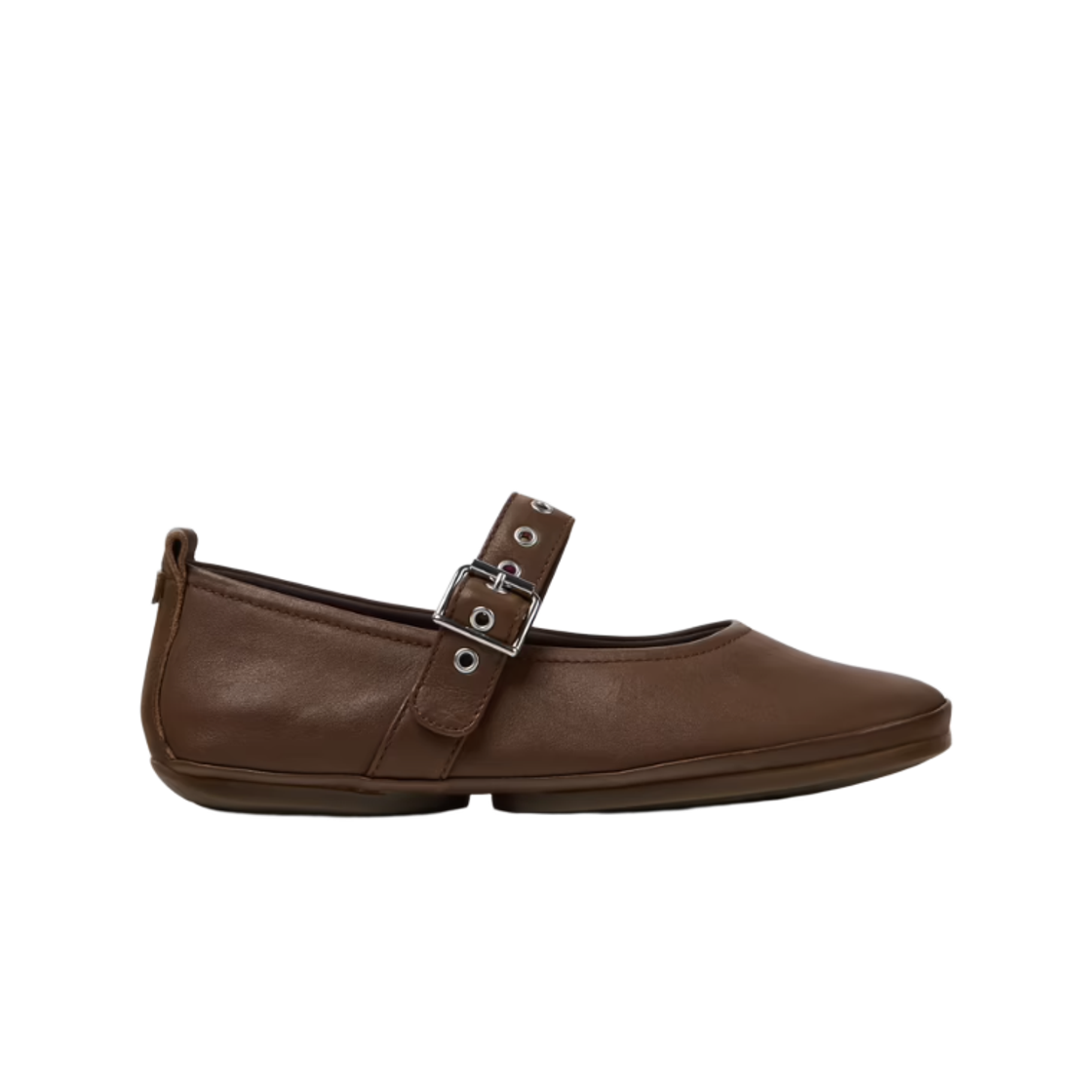 K201962-004 (W) Camper Right Nina Leather Ballerinas Brown