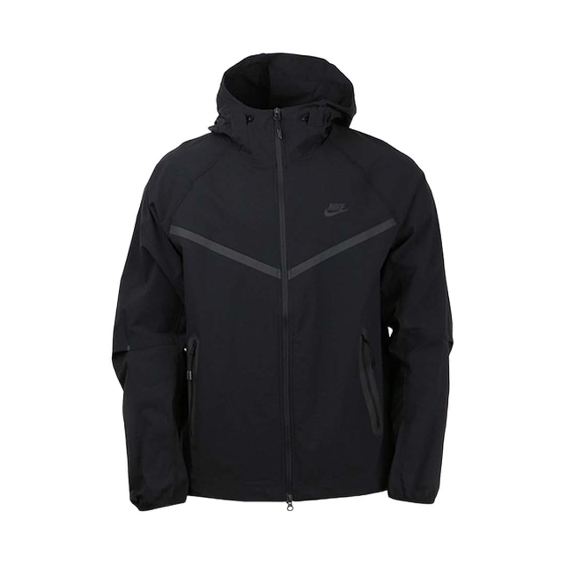 IU7635-010 Nike Tech Dri-Fit Woven Full Zip Windrunner Jacket Black (IU7635-010)