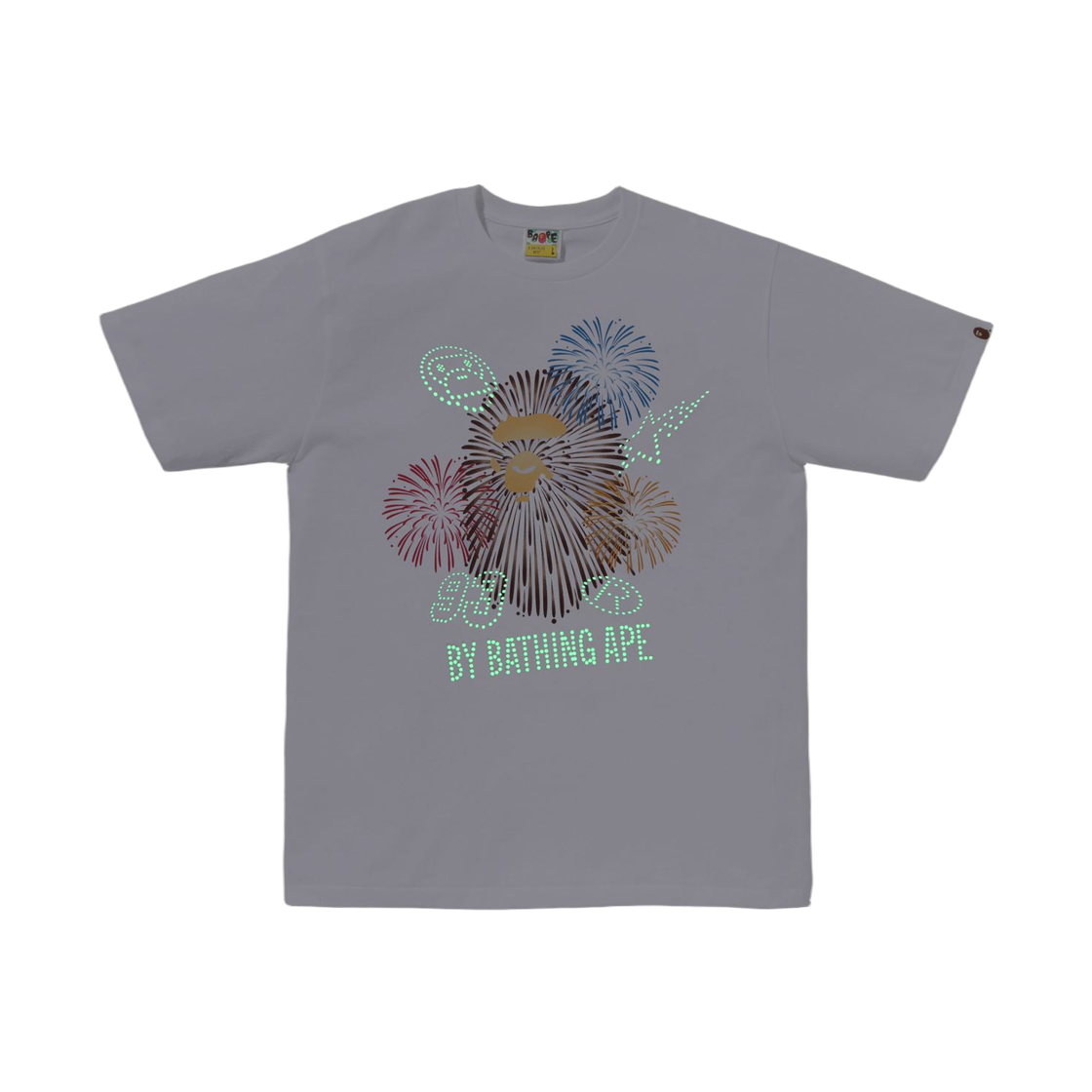 베이프 파이어워크 바이 베이싱 에이프 티셔츠 화이트(BAPE Firework By Bathing Ape T-Shirt White) - 2