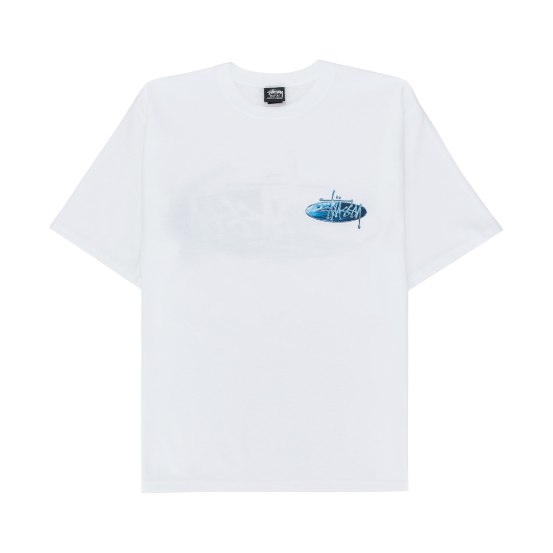 스투시 웨이브 오발 티셔츠 화이트(Stussy Wave Oval T-Shirt White) - 2