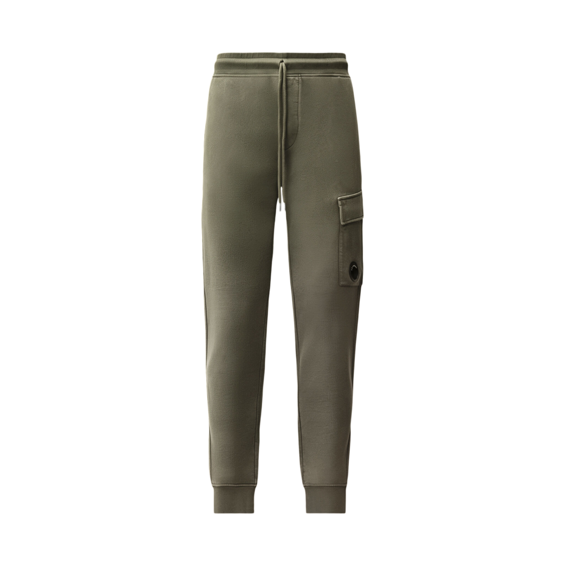 21CMSP720A006372R950 C.P. Company Brushed and Emerized Diagonal Fleece Cargo Lens Sweatpants Castor Grey - 26FW