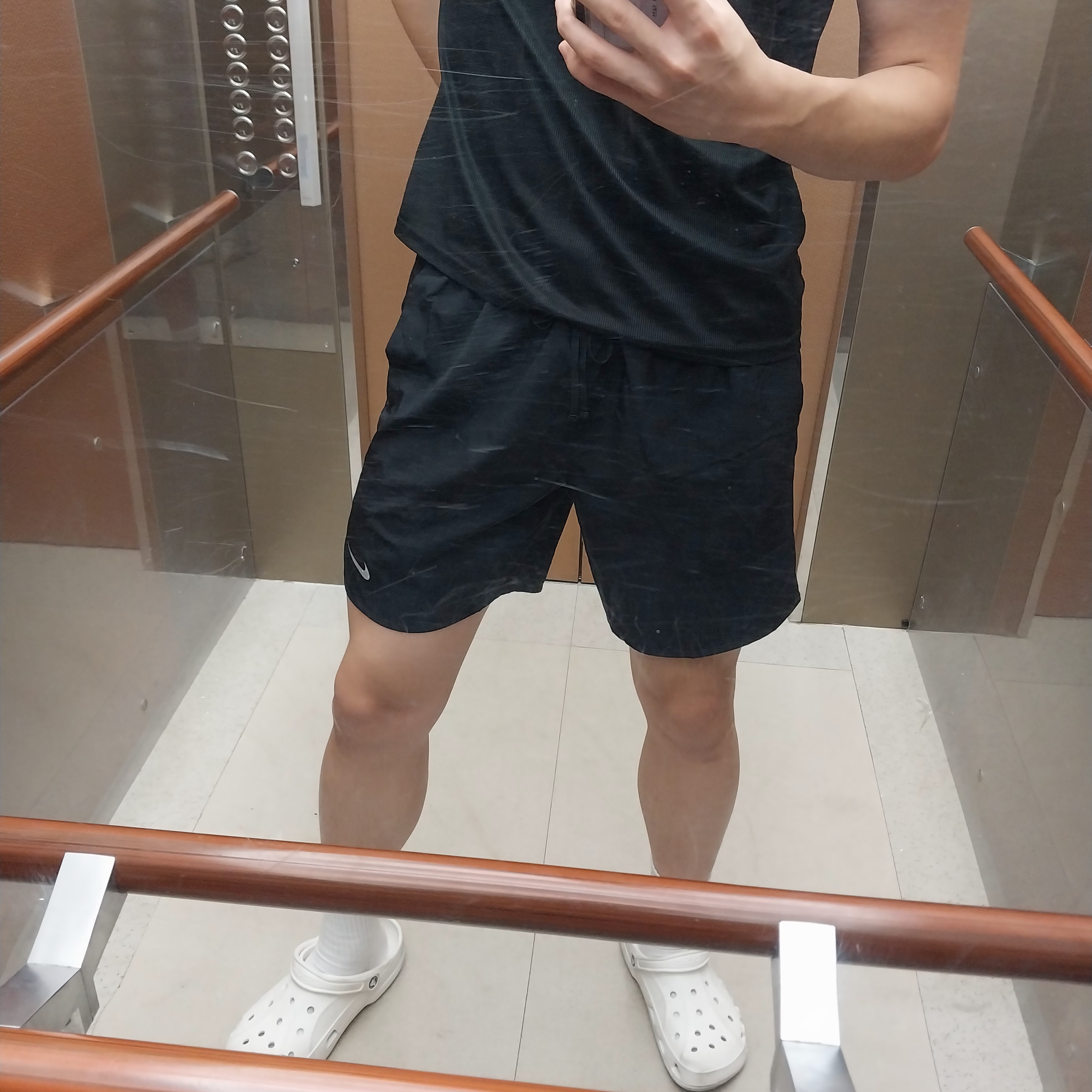Nike Challenger Dri-Fit Brief Lined 7 Inch Running Shorts Black - Asia 착용 스타일