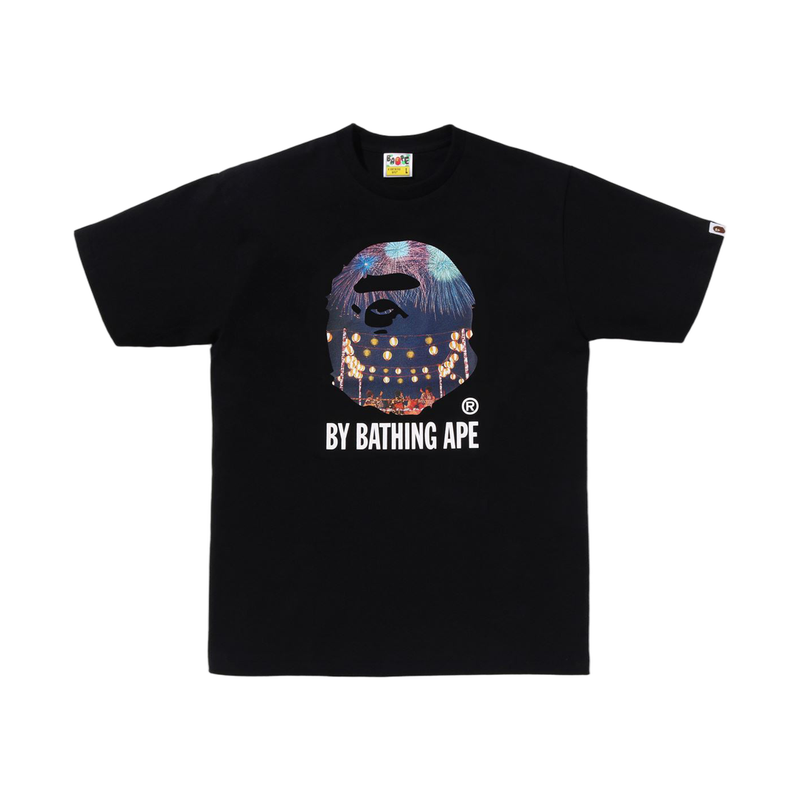 - BAPE Japanese Festival Photo By Bathing Ape T-Shirt Black