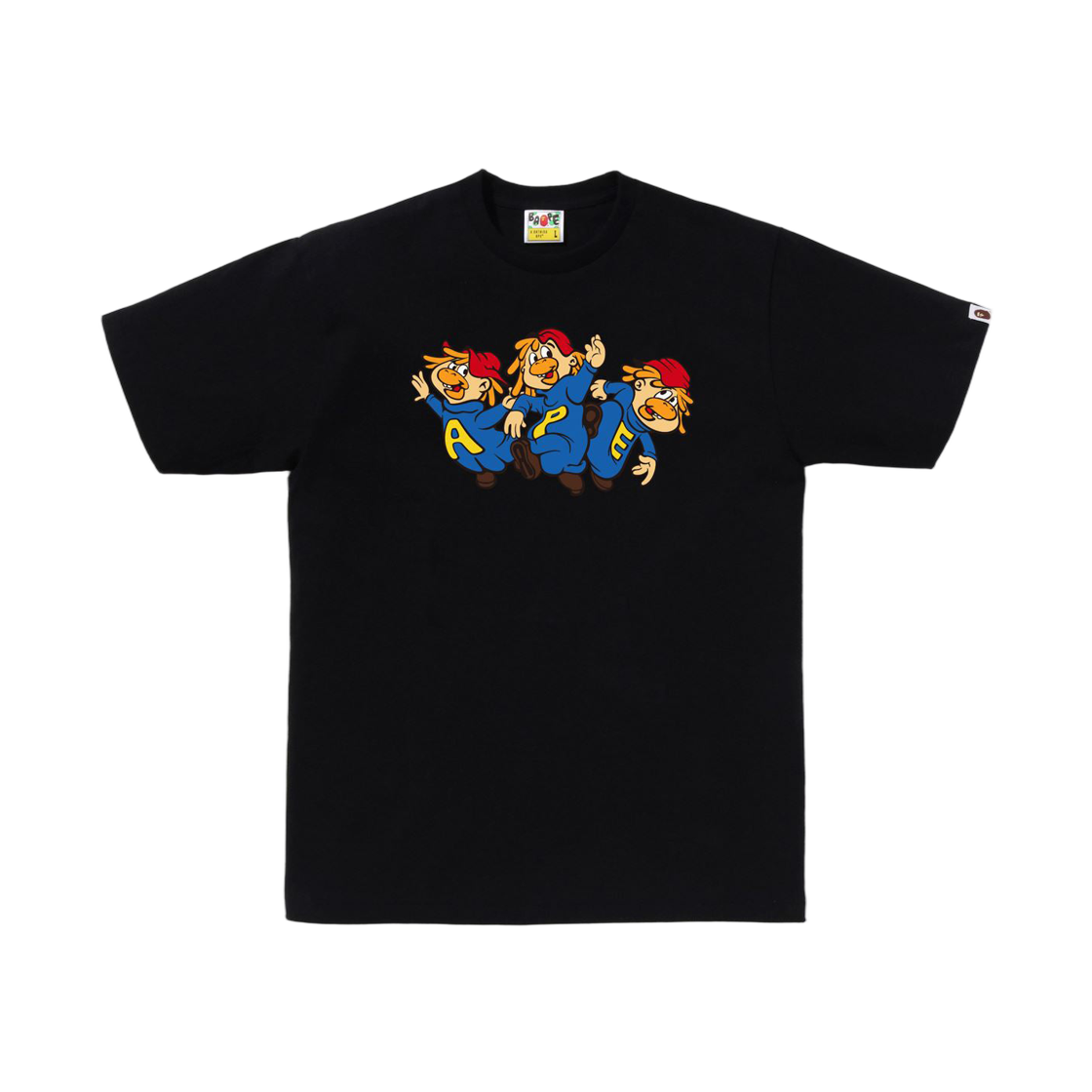 - BAPE Chimpy Trio T-Shirt Black