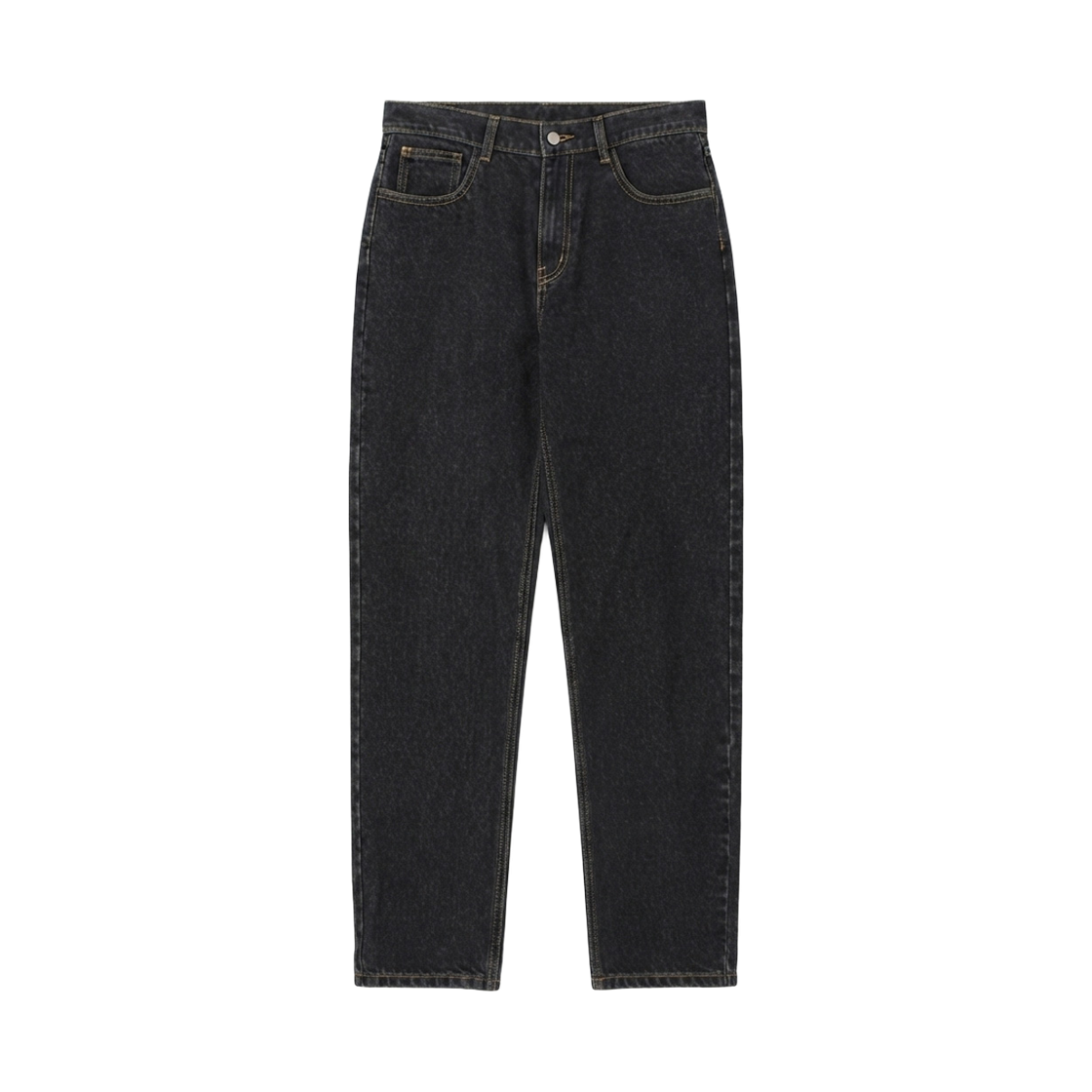 GC3925-블랙 GCLIP Basic Washed Long Straight Jeans Black