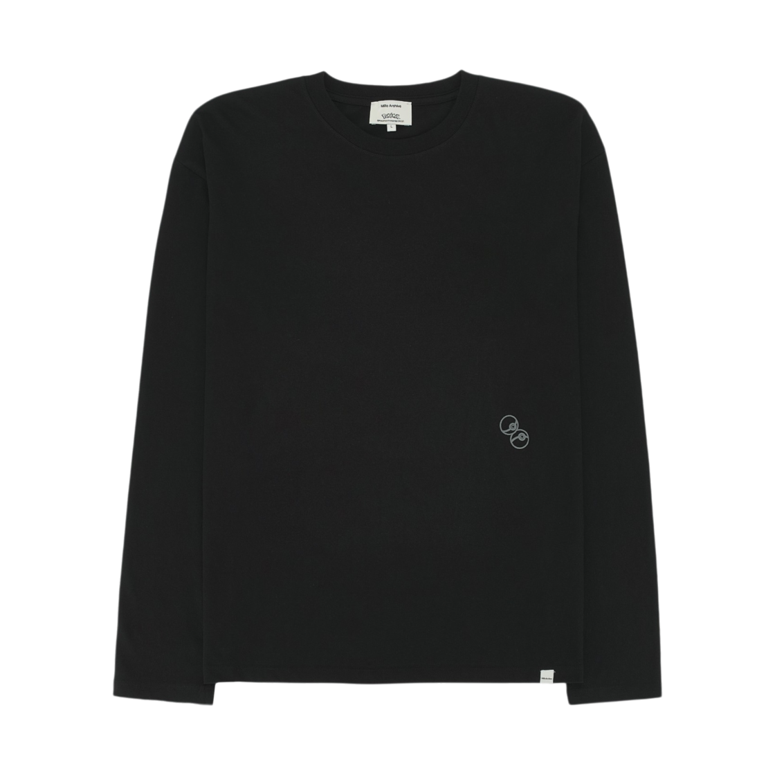 밀로 아카이브 x 포켓몬 심볼 서클 롱 슬리브 블랙(Millo Archive x Pokemon Symbol Circle Long Sleeve Black) - 2