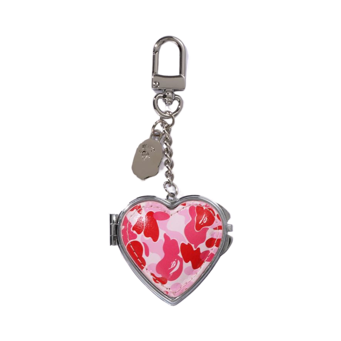 - BAPE ABC Camo Heart Mirror Milo Charm Pink