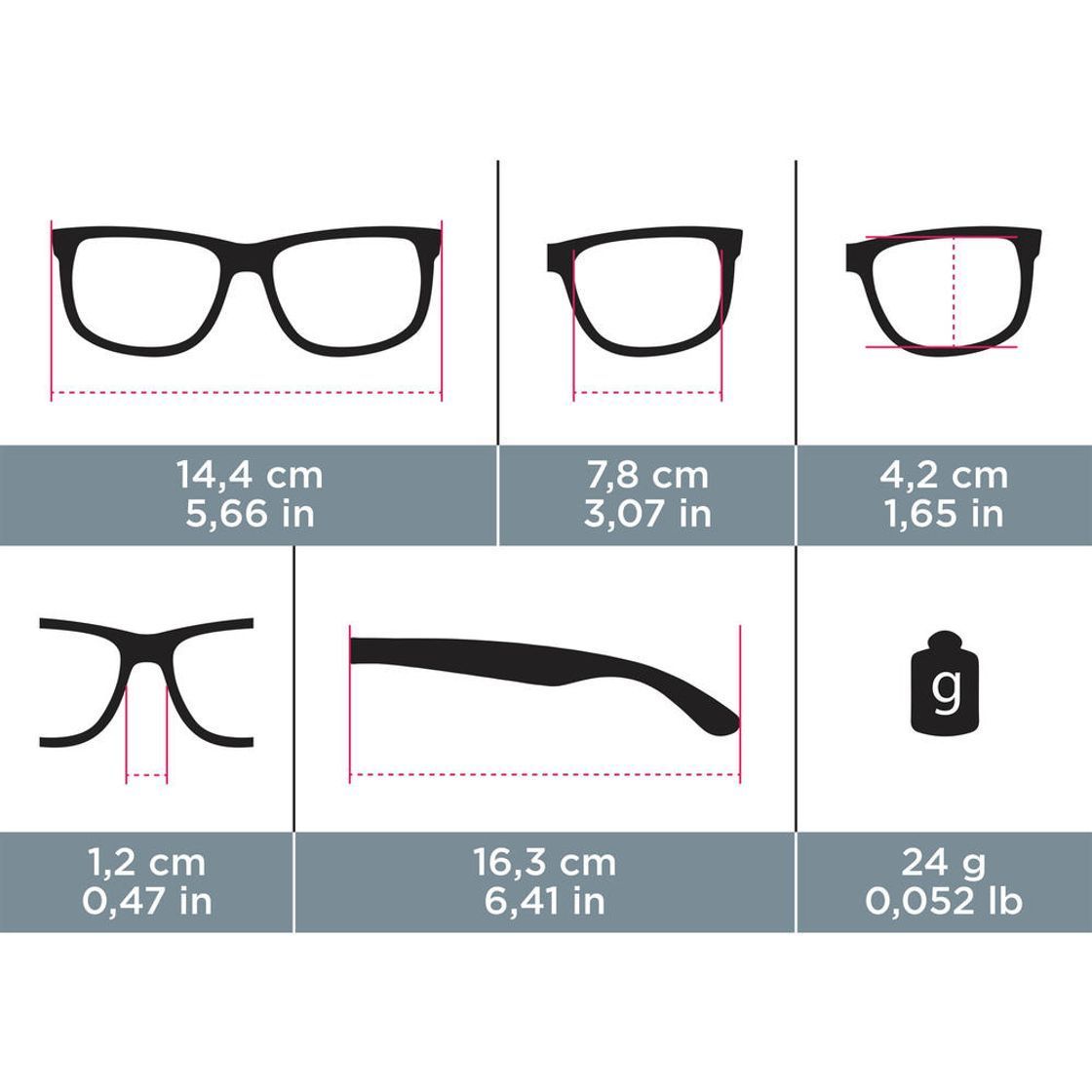 데카트론 성인 스포츠 선글라스 카테고리3 ST100 스모크 블랙(DECATHLON Adult Sports Sunglasses Category 3 ST100 Smoked Black) - 8