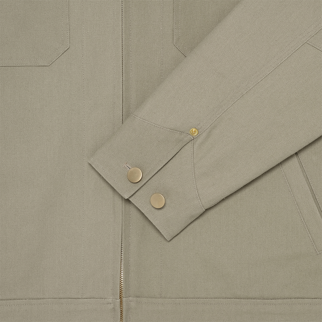 스트레인저 레귤러 핏 포켓 코튼 초어 자켓 올리브(Stranger Regular Fit Four-Pocket Cotton Chore Jacket Olive) - 4