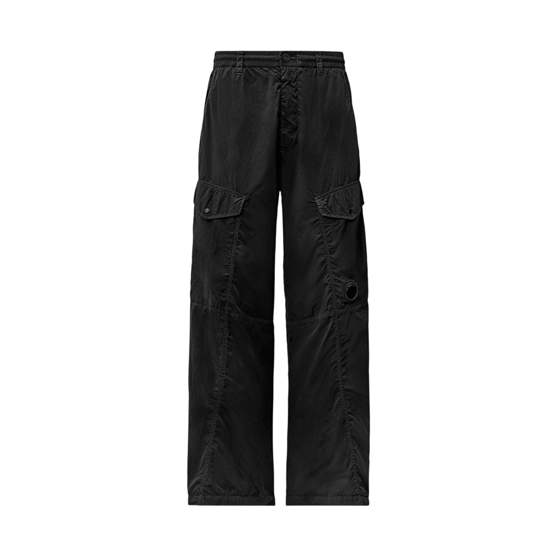 C.P. 컴퍼니 크롬-R 노 사이드 심 카고 팬츠 블랙 - 26FW(C.P. Company Chrome-R No Side Seams Cargo Pants Black - 26FW)