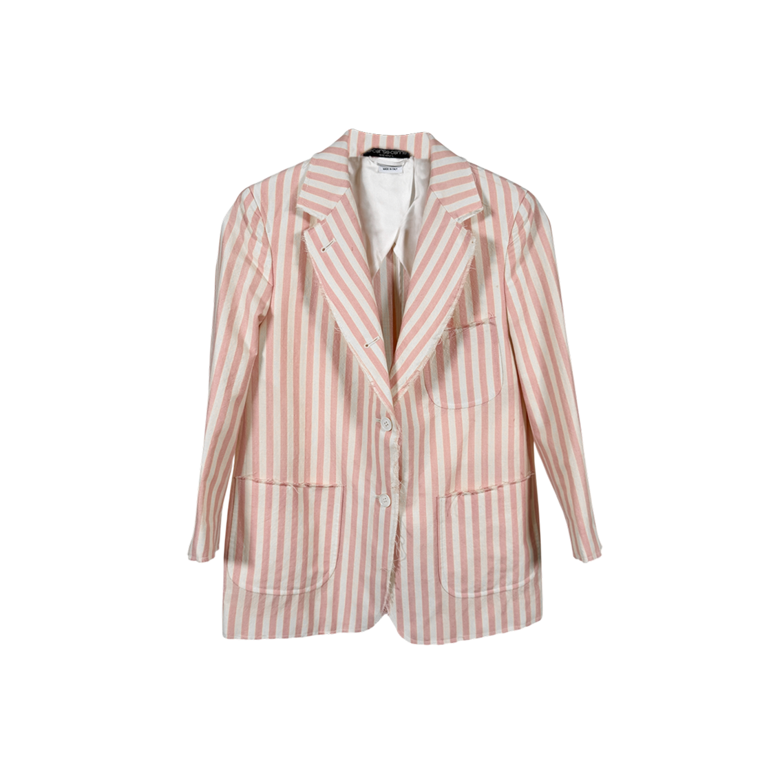 [42] 톰브라운 여성 스트라이프 울 블레이저 자켓 핑크 FBC334D(Thom Browne Pink Stripe Wool Blazer) - 1