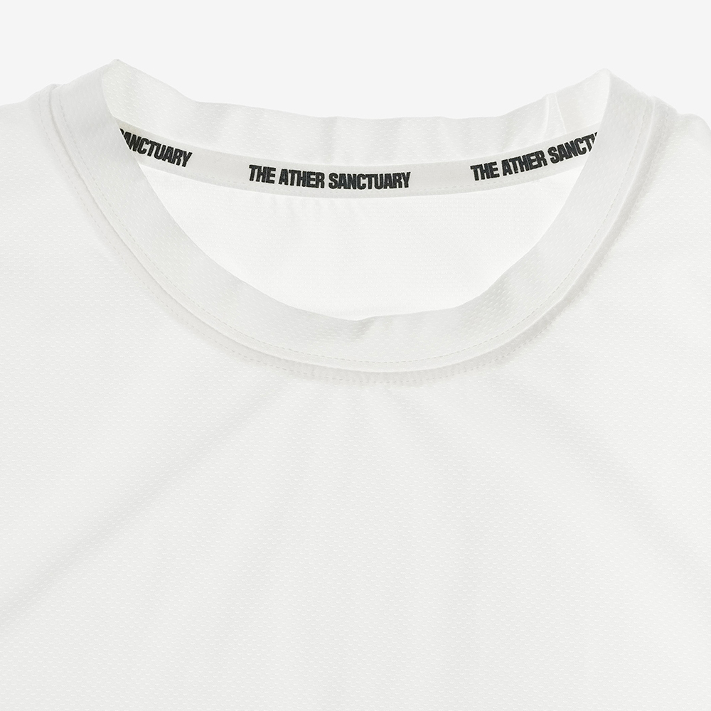 디아더생츄어리 오리진 빅로고 메쉬 반팔 티셔츠 화이트(THE ATHER SANCTUARY Origin Big Logo Mesh S/S Tee White) - 3