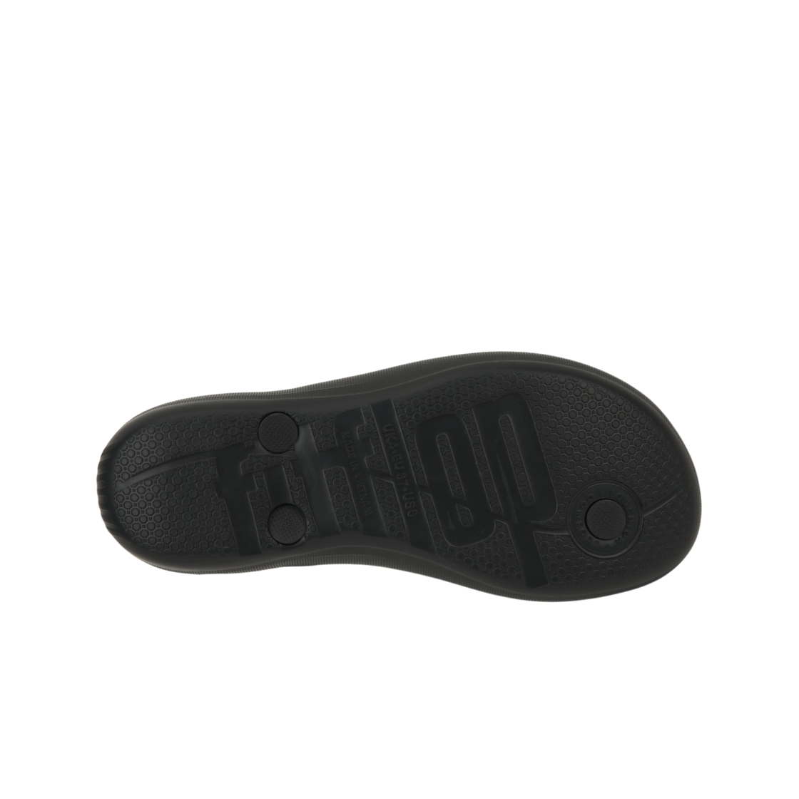 (W) 핏플랍 아이쿠션 얼고노믹 플립플랍 올 블랙((W) FITFLOP Iqushion Ergonomic Flip Flops All Black) - 2