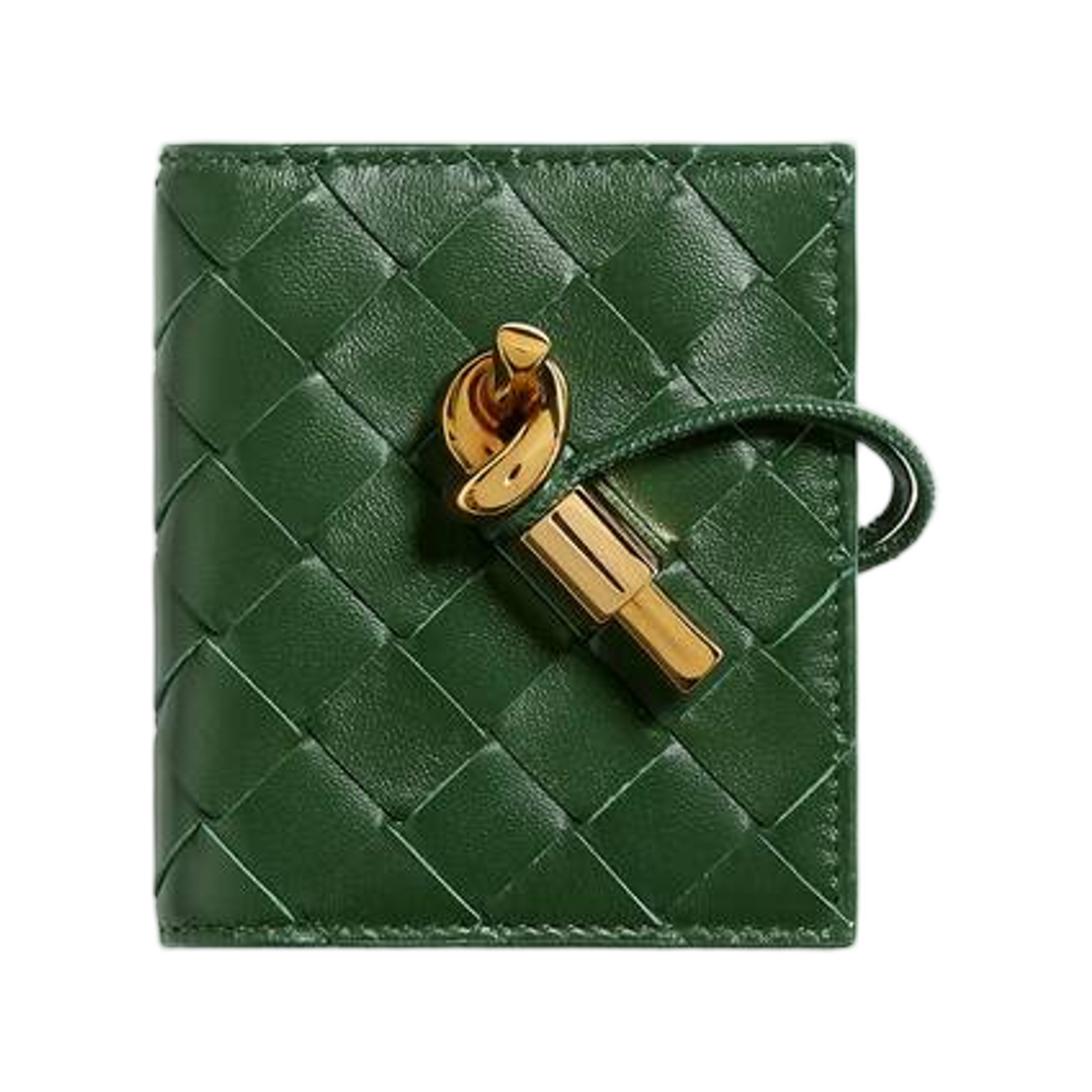836943VCPP23780 Bottega Veneta Andiamo Flap Card Case Basil
