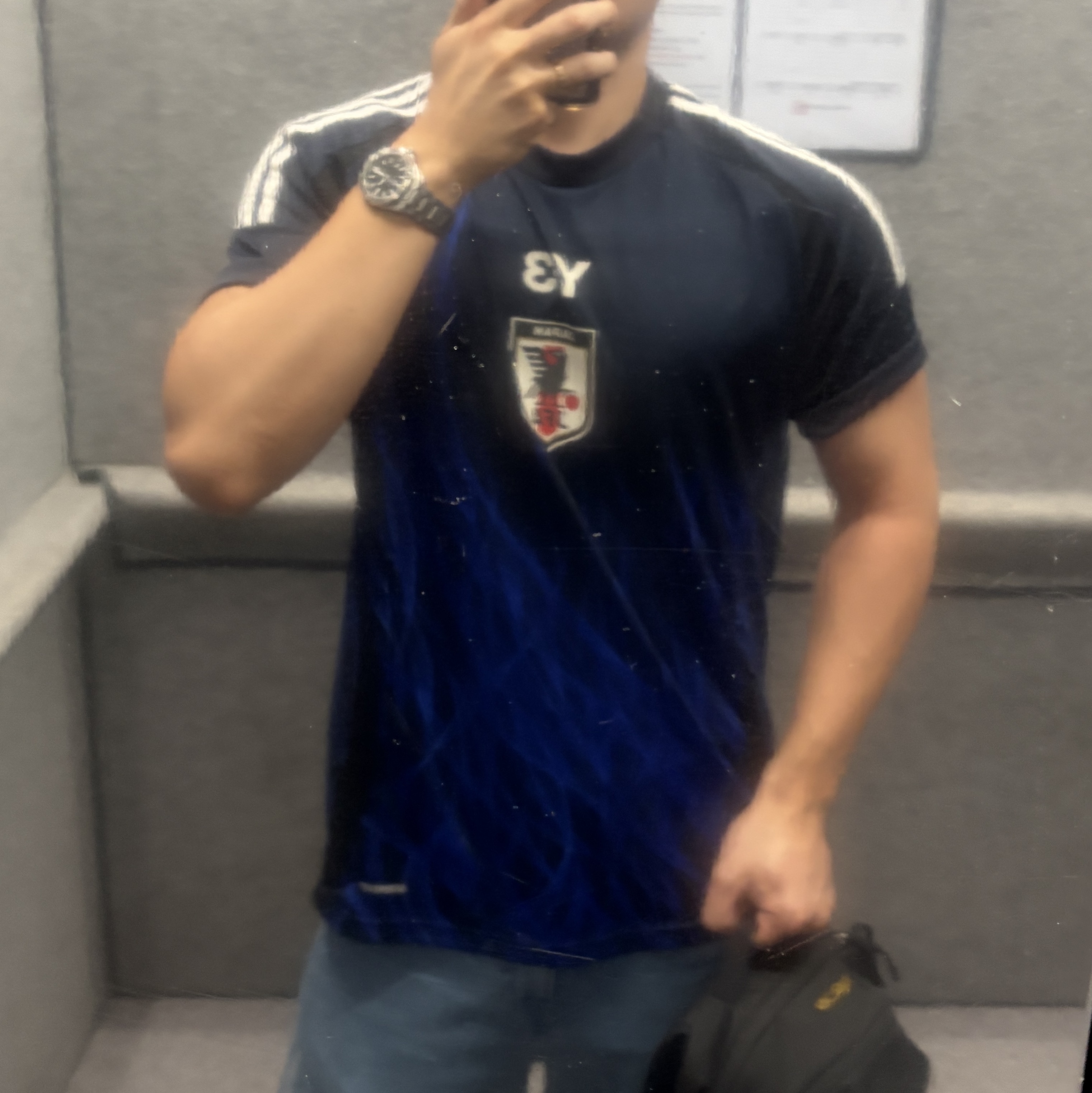 Y-3 Japan 2024 Home Replica Jersey Legend Ink - KR Sizing 착용 스타일