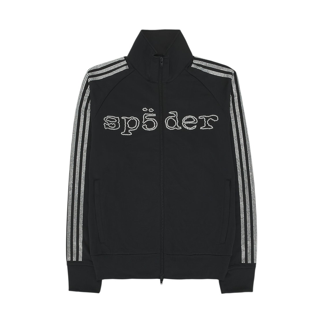 KQ8320 Adidas x Sp5der Rhinestone Track Top Black - KR Sizing