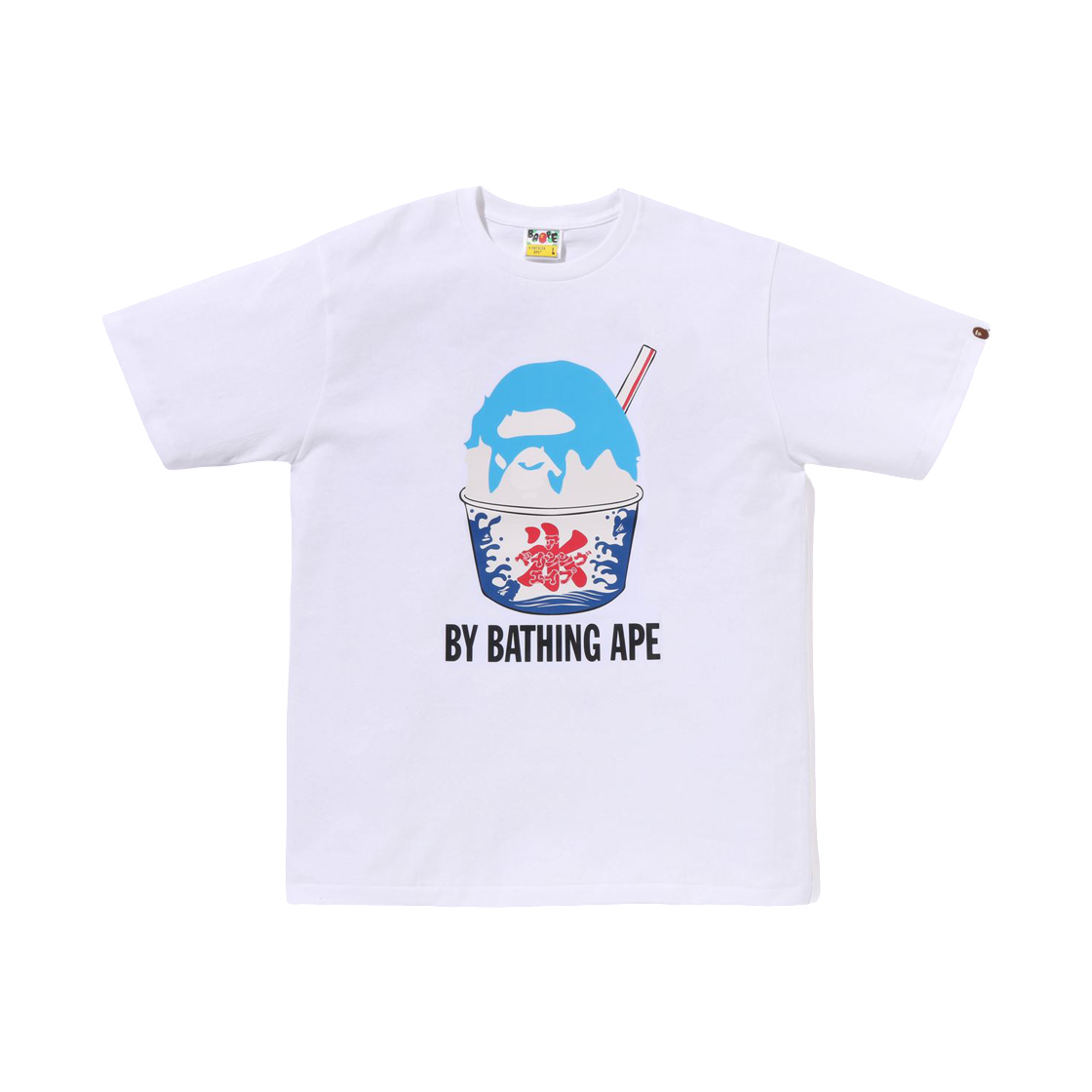 - BAPE Shave Ice By Bathing Ape T-Shirt White Blue