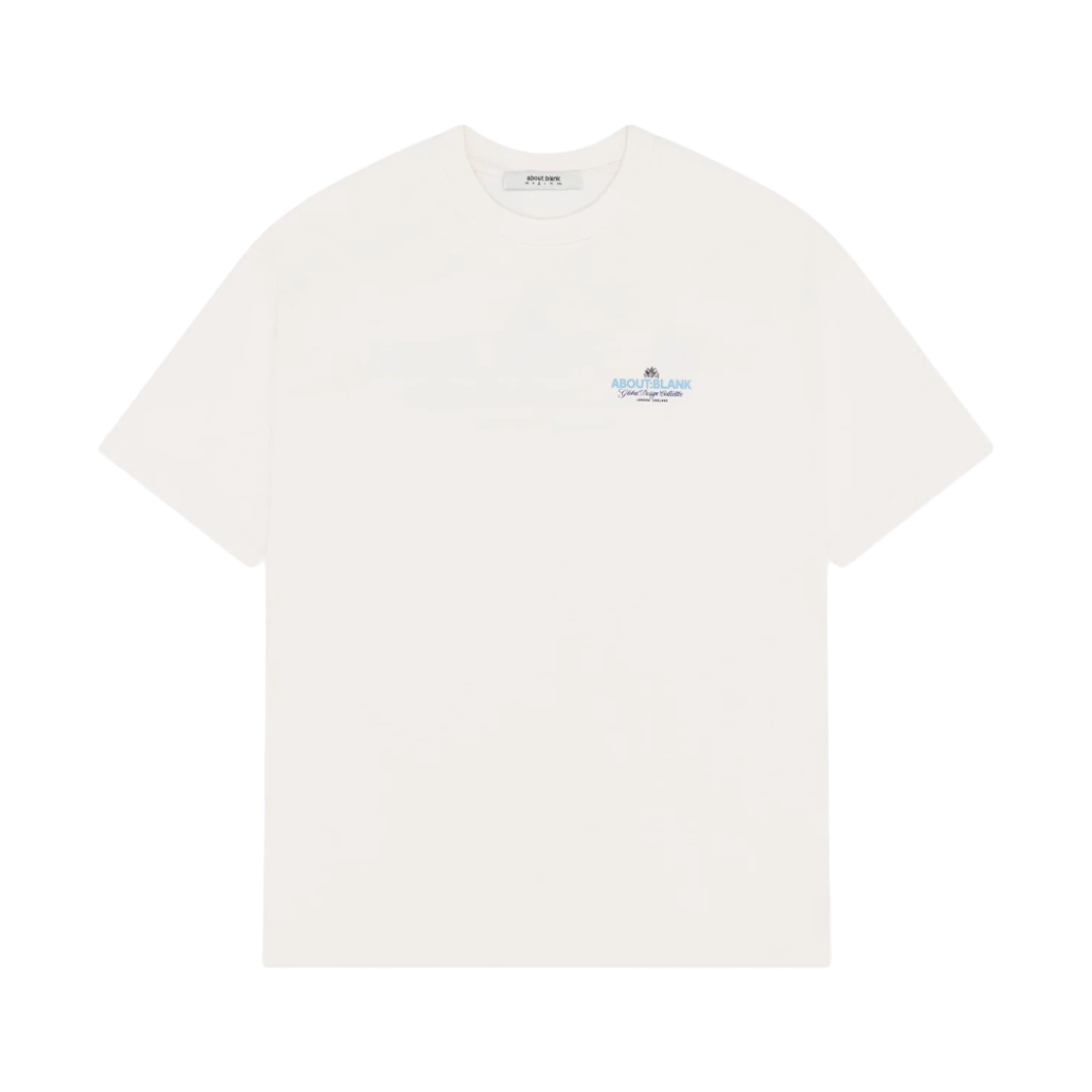 [KREAM 단독] 어바웃 블랭크 블레이즌 티셔츠 오트 블루 네이비 - 26FW([KREAM 단독] About:Blank Blazon T-Shirt Oat Blue Navy - 26FW) - 1