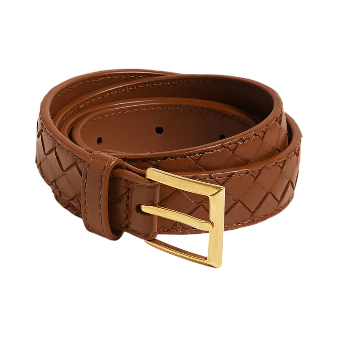 871643V0HW52443 (W) Bottega Veneta Solo Belt Tannin